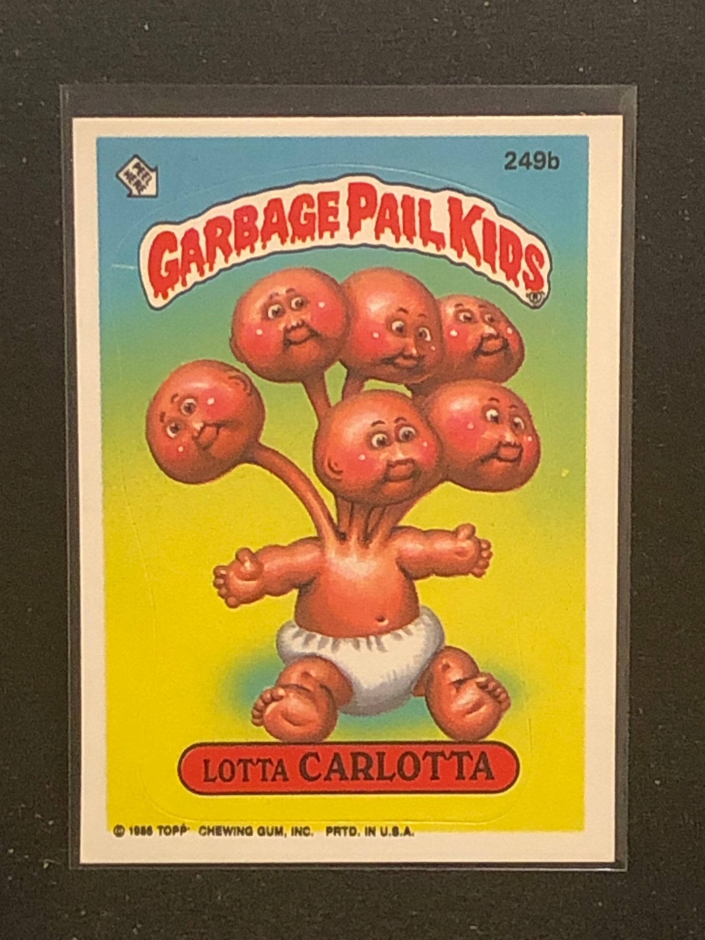 Garbage Pail Kids Original Series 6 (os6) 249b Lotta Carlotta