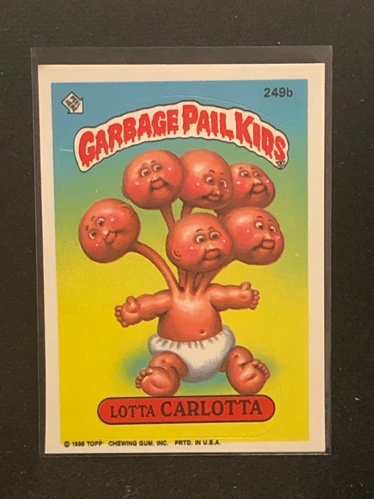 Garbage Pail Kids Original Series 6 (os6) 249b Lotta Carlotta