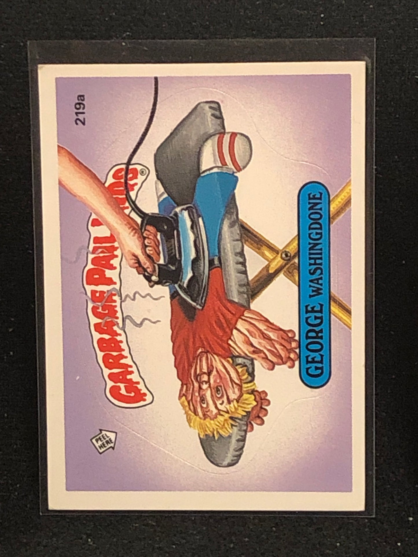 Garbage Pail Kids Original Series 6 (os6) 219a George Washingdone