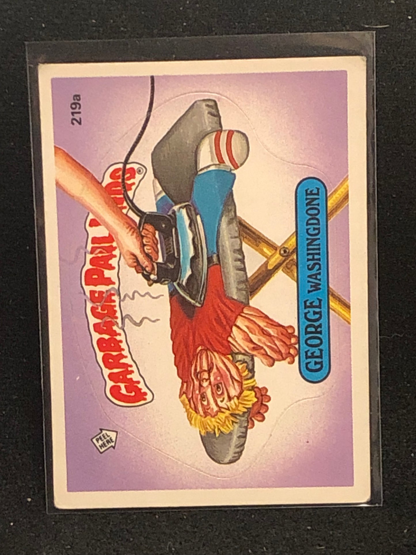 Garbage Pail Kids Original Series 6 (os6) 219a George Washingdone