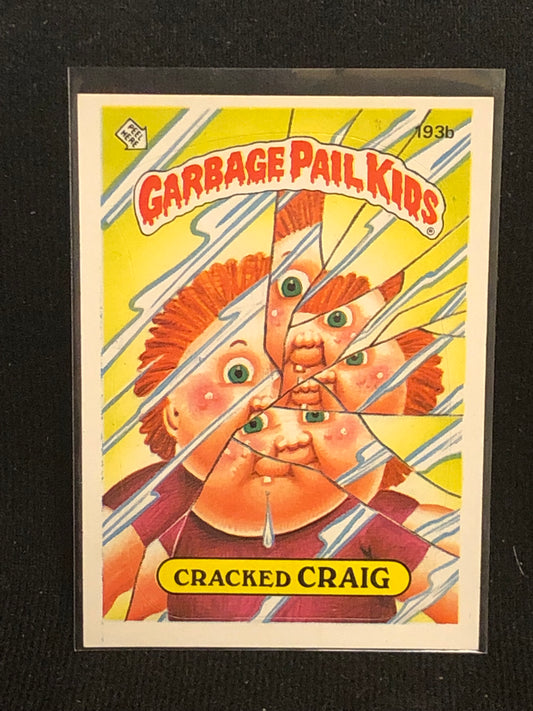 Garbage Pail Kids Original Series 5 (os5) 193b Cracked Craig