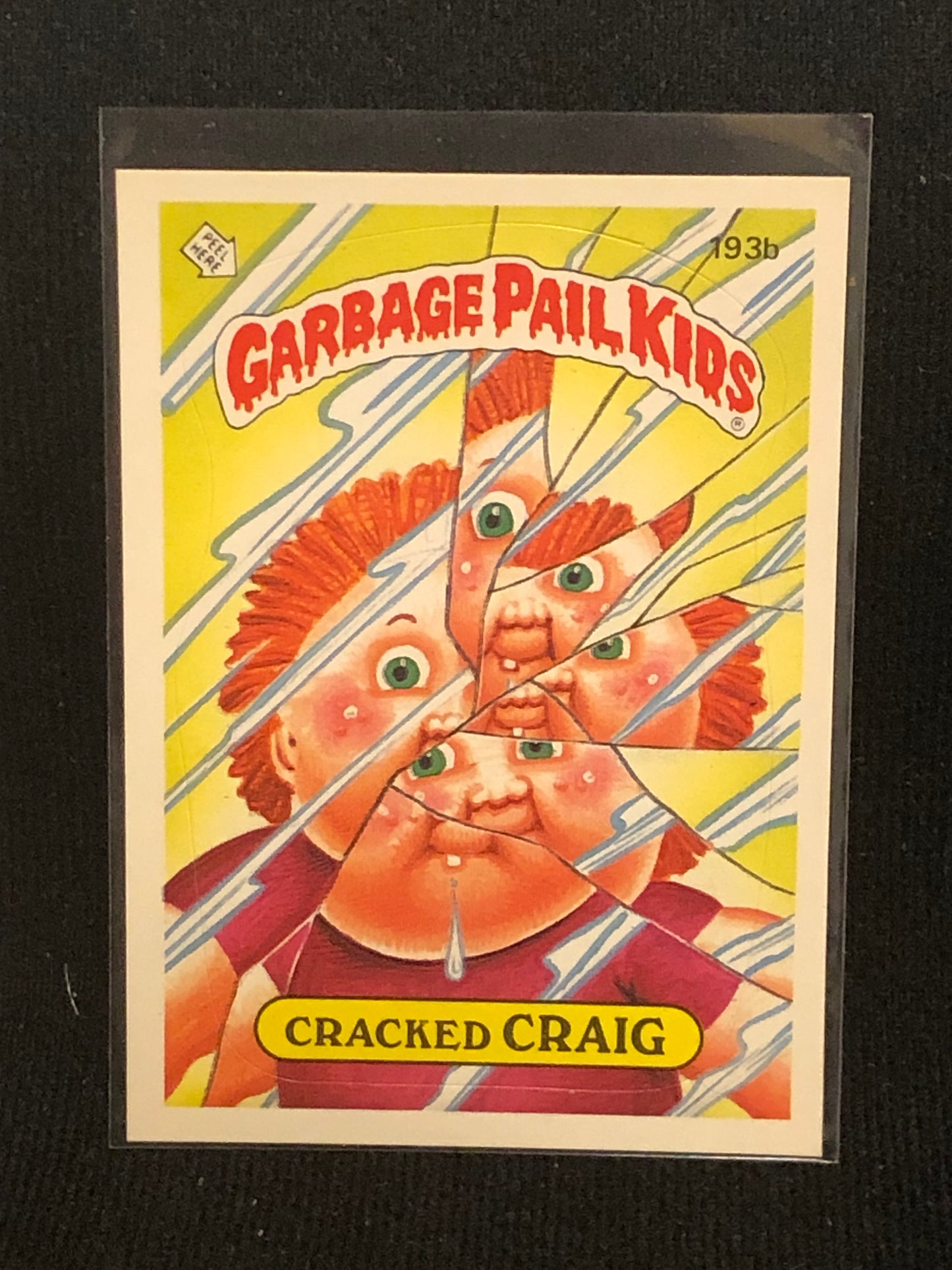 Garbage Pail Kids Original Series 5 (os5) 193b Cracked Craig