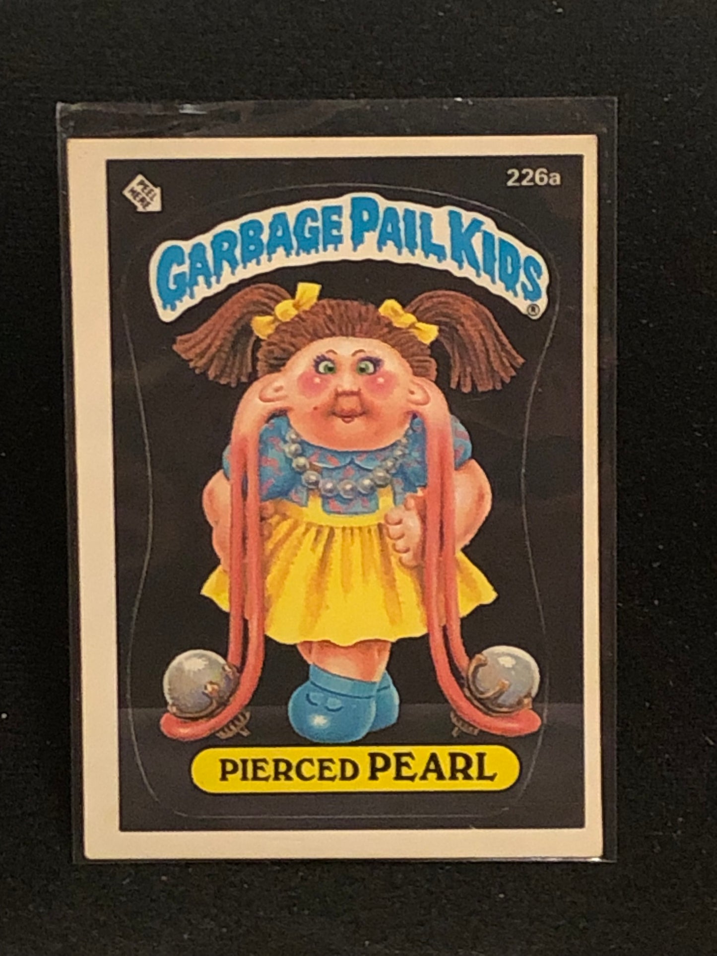 Garbage Pail Kids Original Series 6 (os6) 226a Pierced Pearl