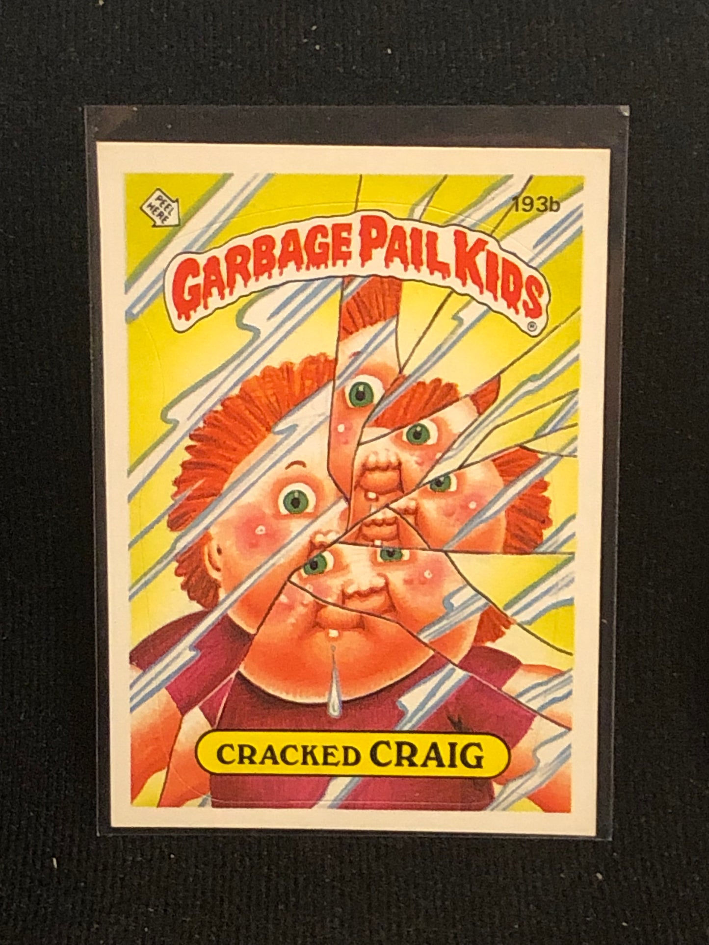 Garbage Pail Kids Original Series 5 (os5) 193b Cracked Craig