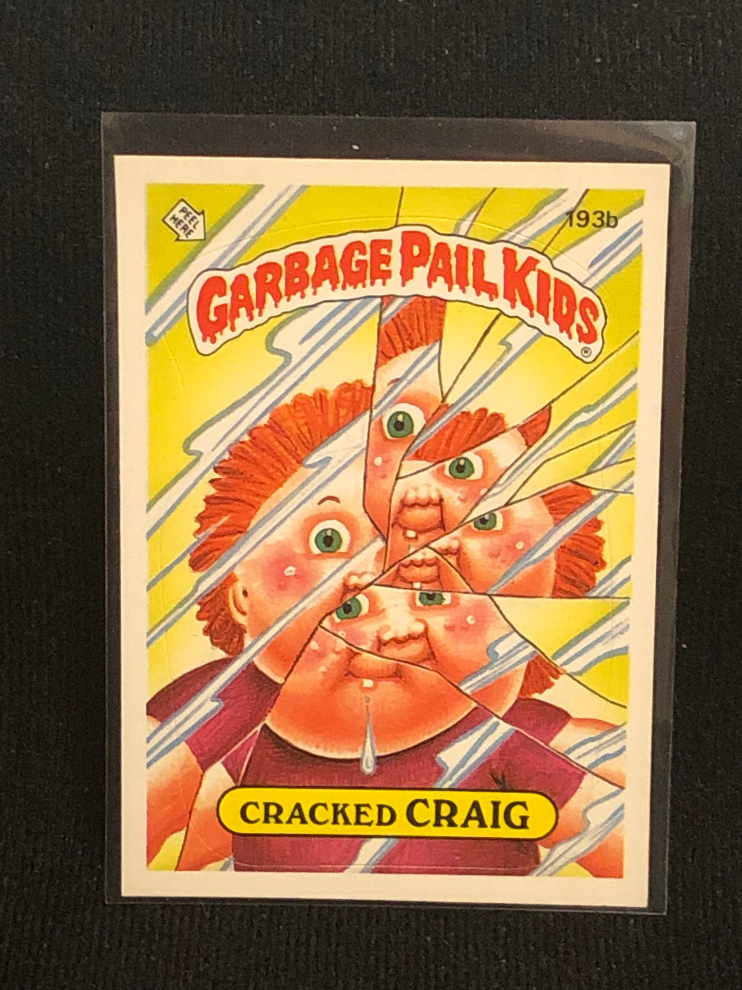 Garbage Pail Kids Original Series 5 (os5) 193b Cracked Craig