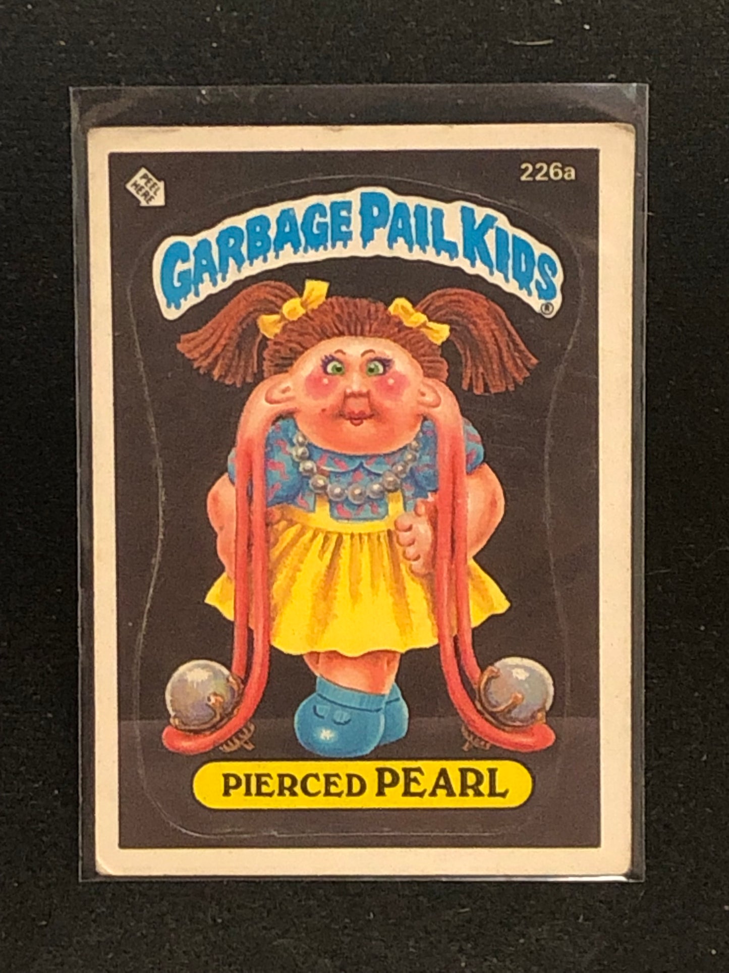 Garbage Pail Kids Original Series 6 (os6) 226a Pierced Pearl