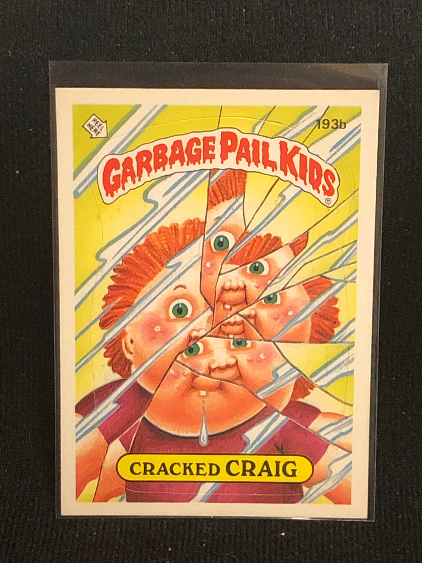 Garbage Pail Kids Original Series 5 (os5) 193b Cracked Craig