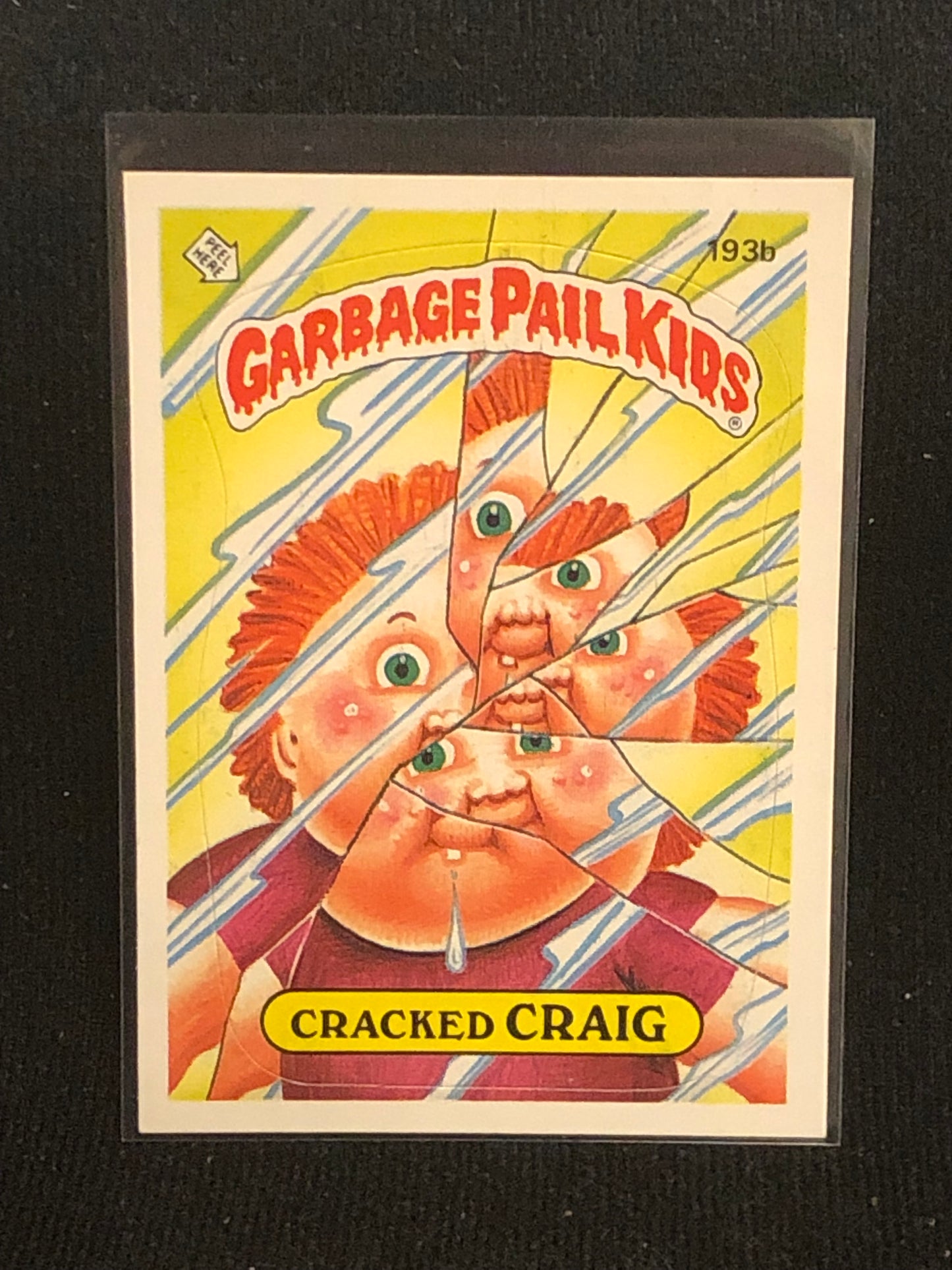 Garbage Pail Kids Original Series 5 (os5) 193b Cracked Craig