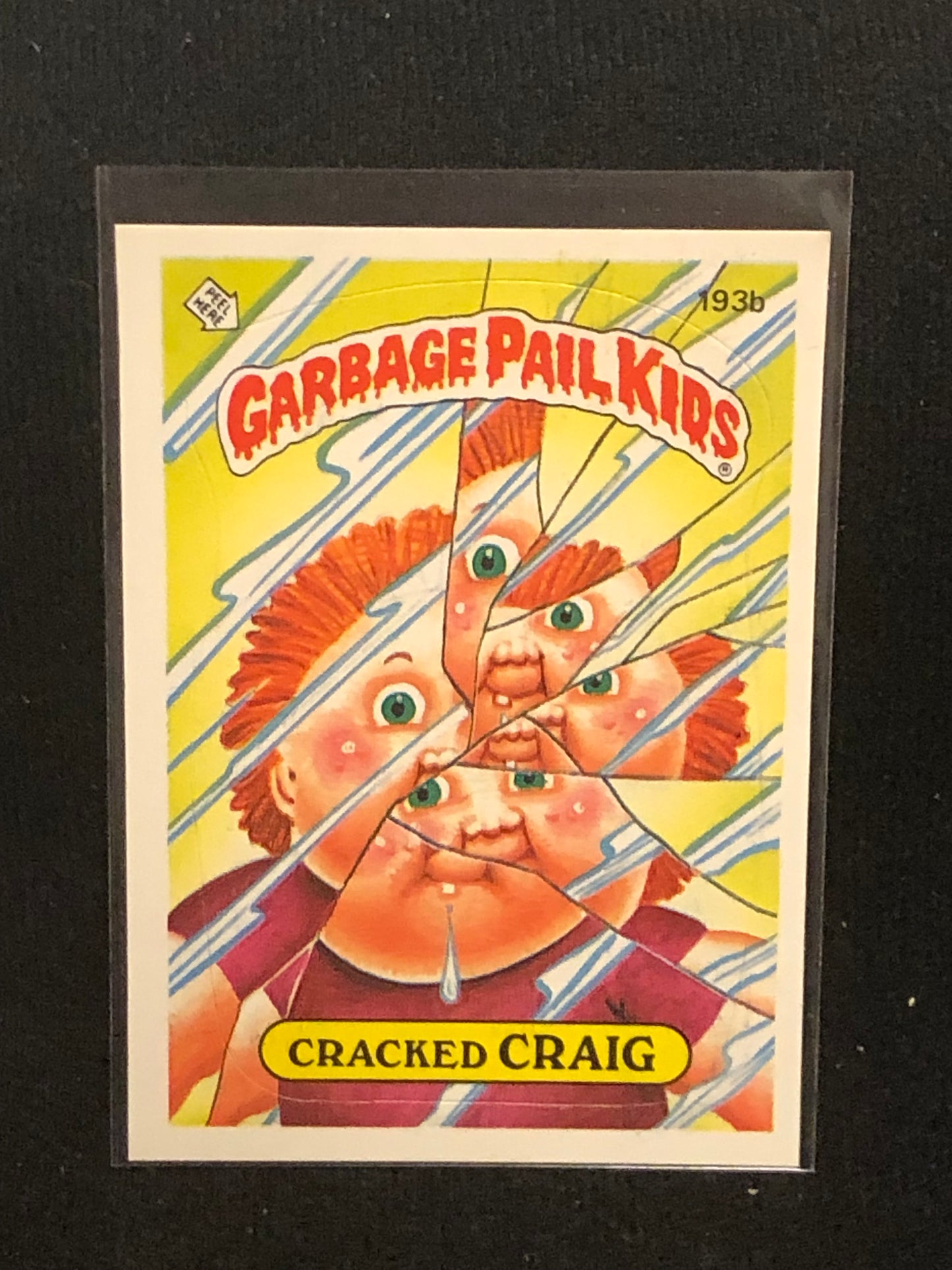 Garbage Pail Kids Original Series 5 (os5) 193b Cracked Craig