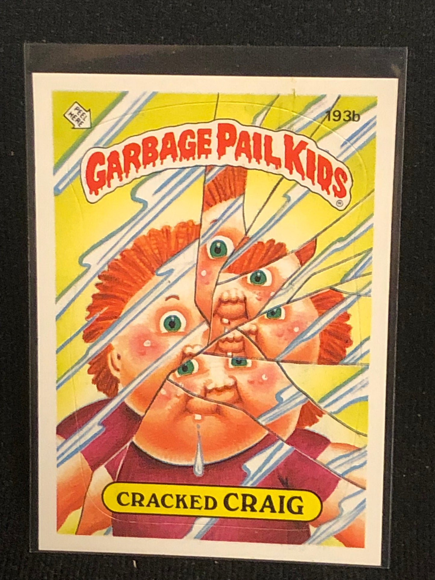 Garbage Pail Kids Original Series 5 (os5) 193b Cracked Craig