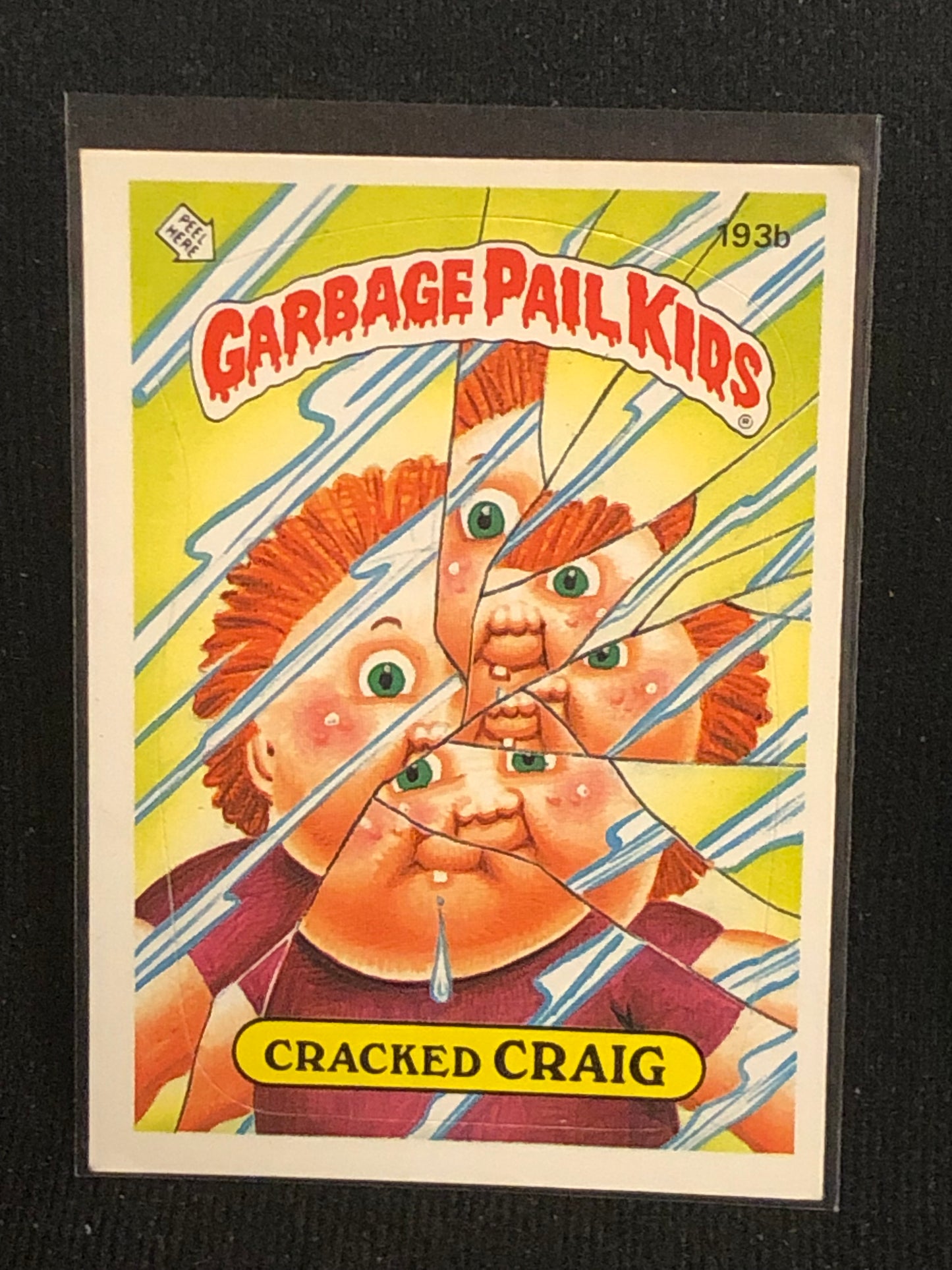 Garbage Pail Kids Original Series 5 (os5) 193b Cracked Craig