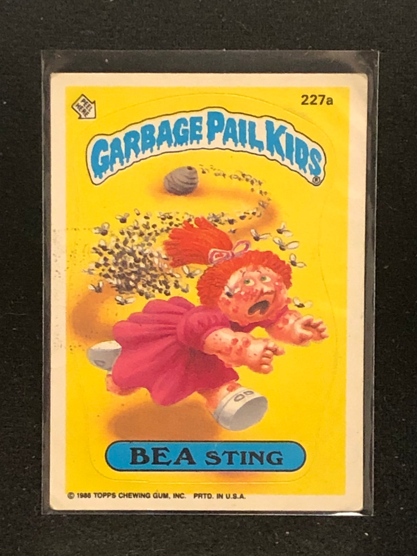 Garbage Pail Kids Original Series 6 (os6) 227a Bea Sting