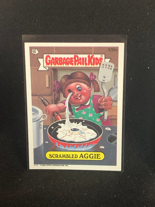 Garbage Pail Kids Original Series 13 (os13) 536a Scrambled Aggie