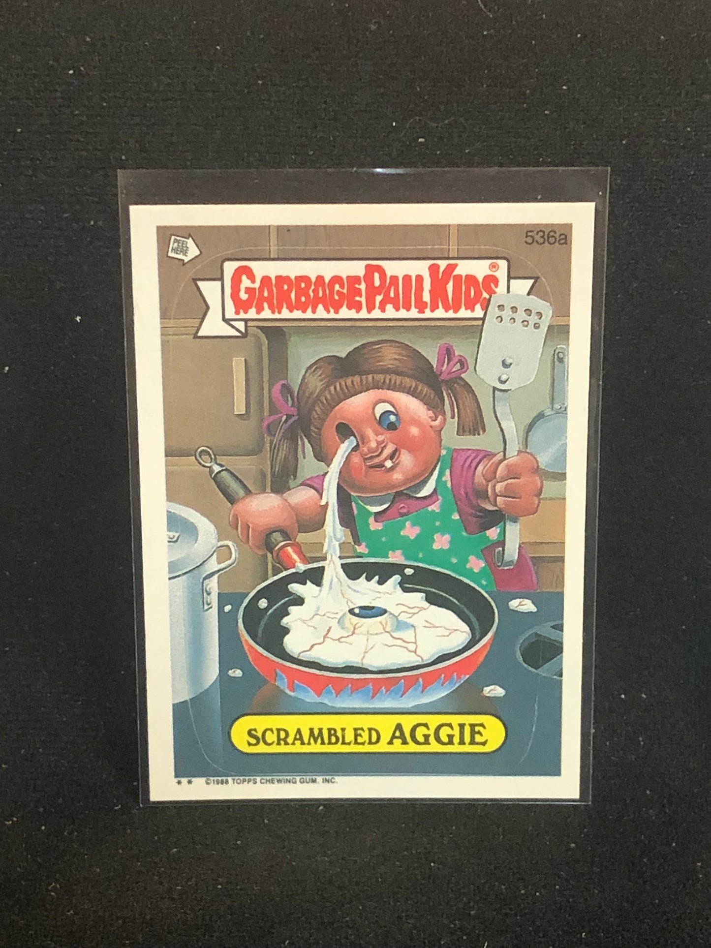 Garbage Pail Kids Original Series 13 (os13) 536a Scrambled Aggie