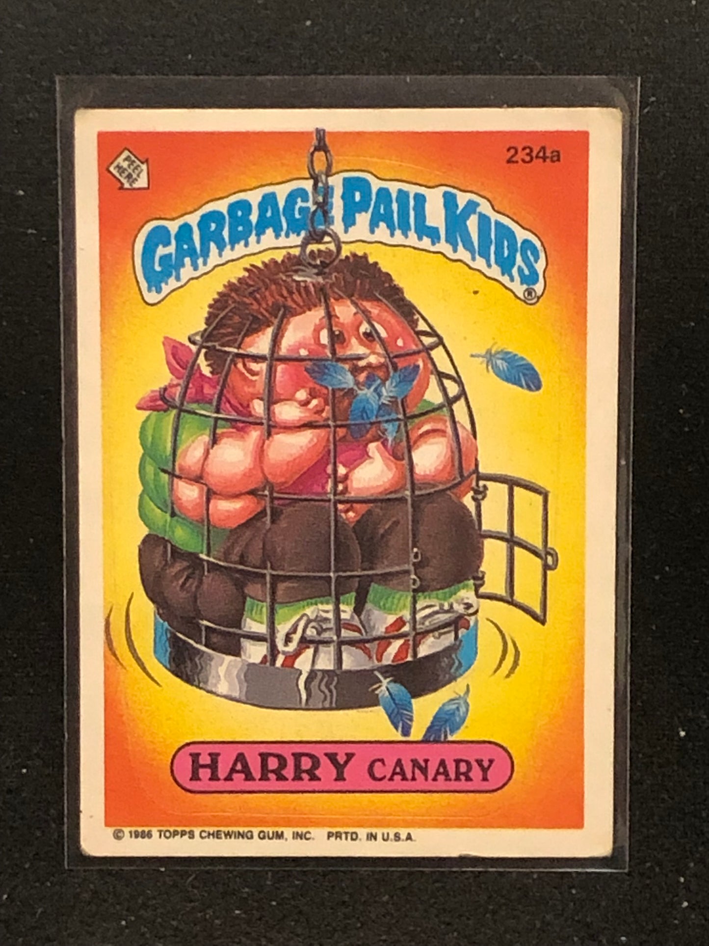 Garbage Pail Kids Original Series 6 (os6) 234a Harry Canary