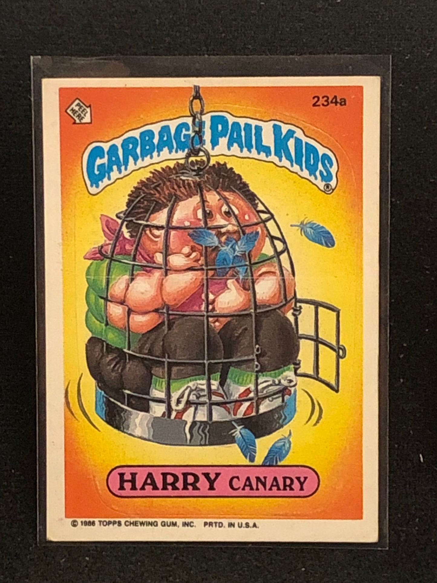 Garbage Pail Kids Original Series 6 (os6) 234a Harry Canary