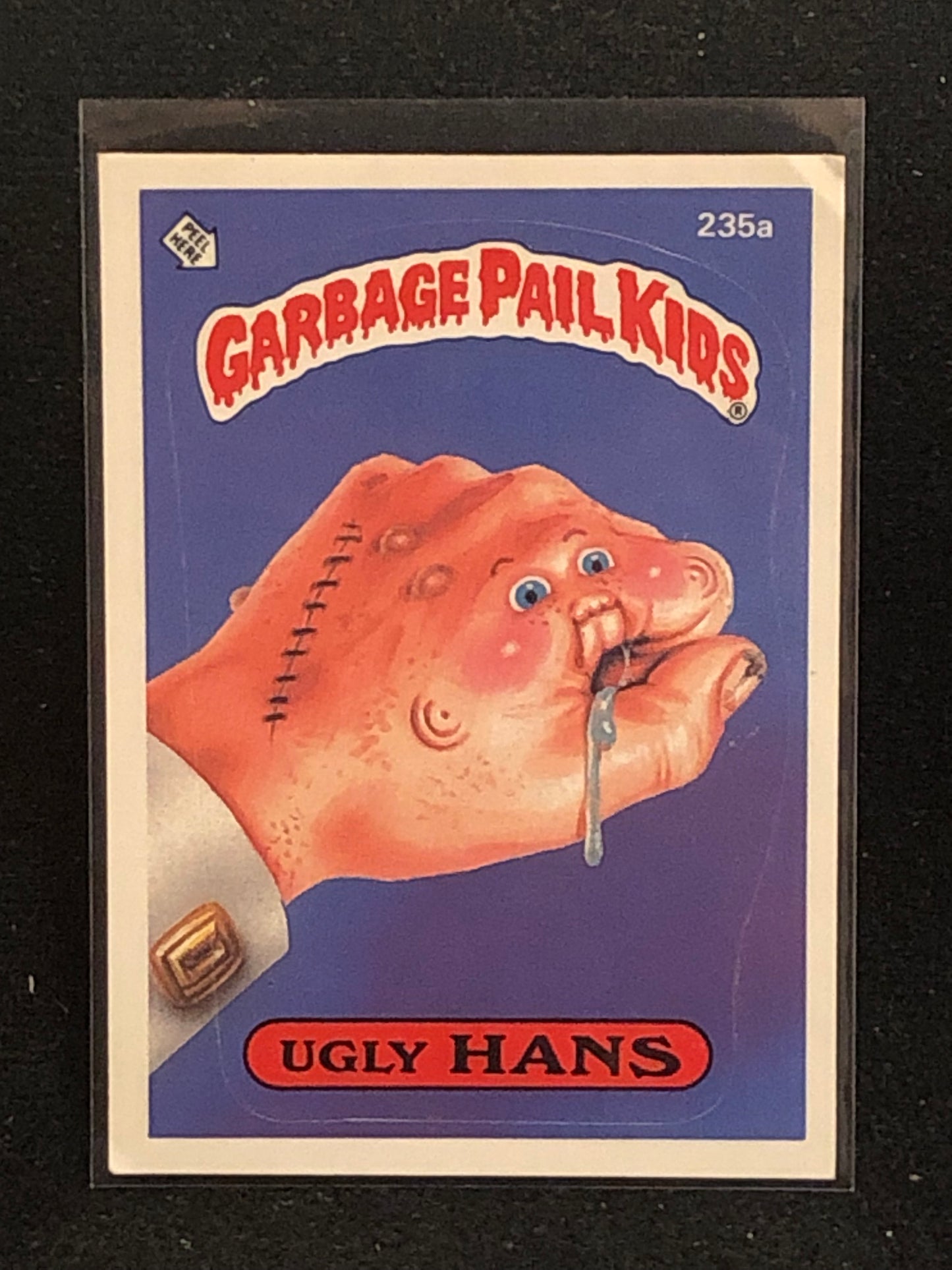 Garbage Pail Kids Original Series 6 (os6) 235a Ugly Hans