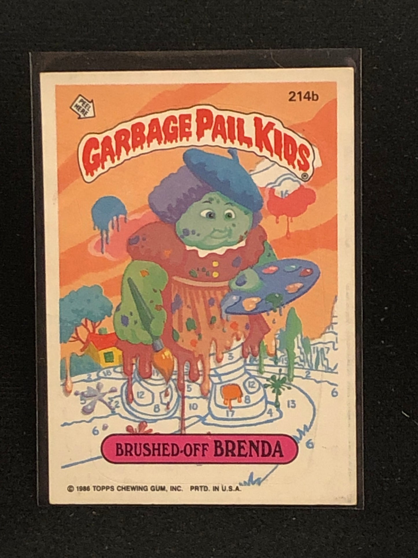 Garbage Pail Kids Original Series 6 (os6) 214b Brushed Off Brenda