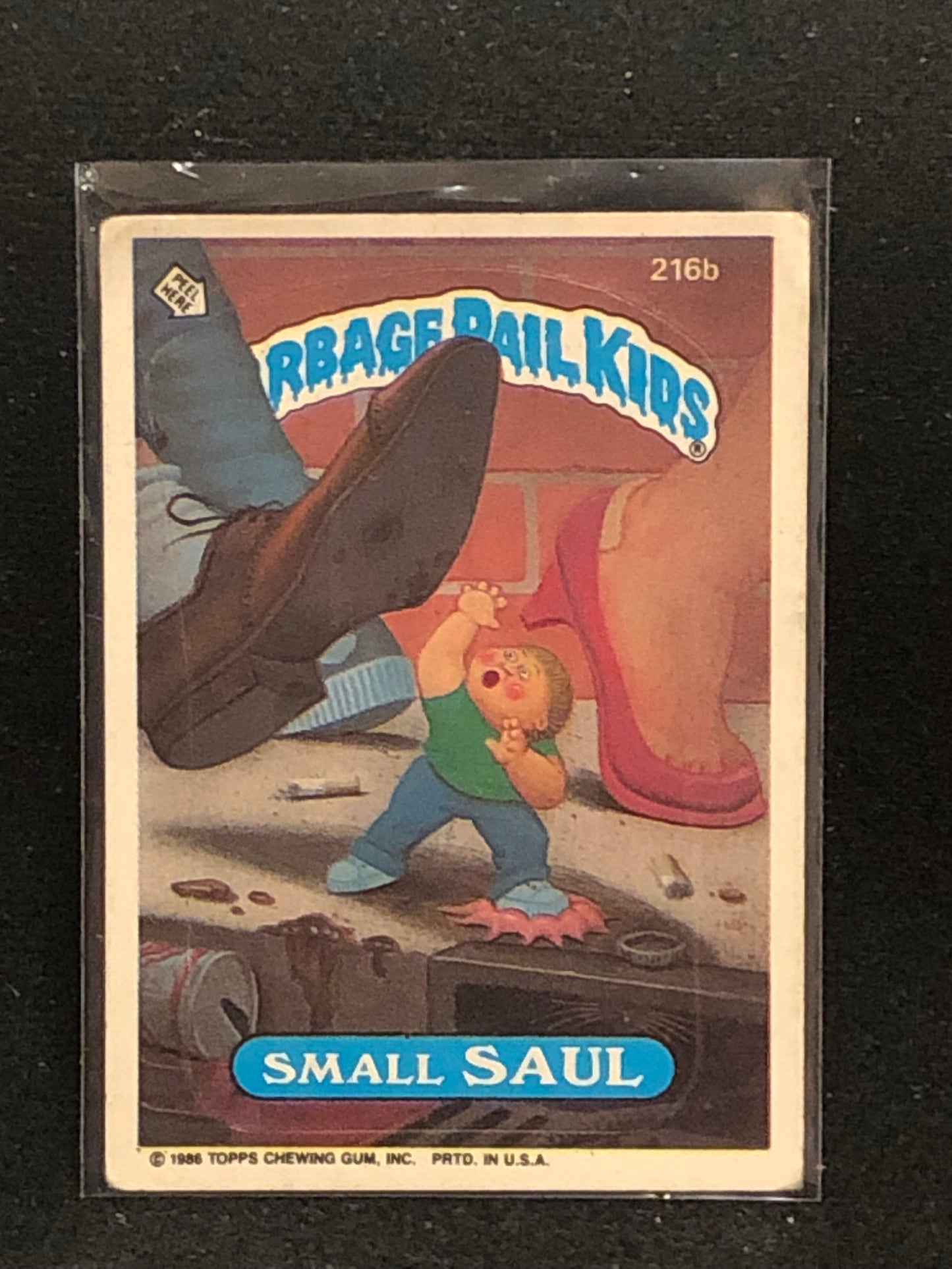 Garbage Pail Kids Original Series 6 (os6) 216b Small Saul