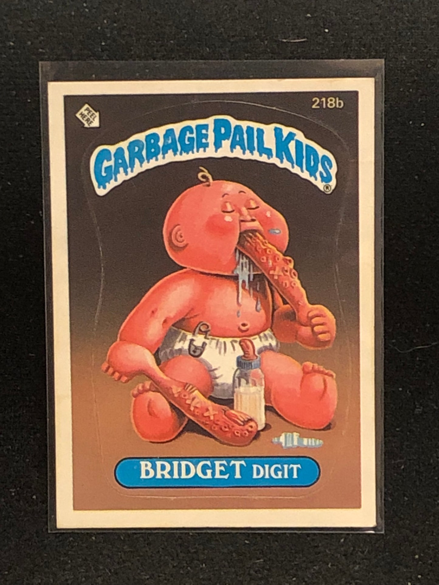 Garbage Pail Kids Original Series 6 (os6) 218b Bridget Digit