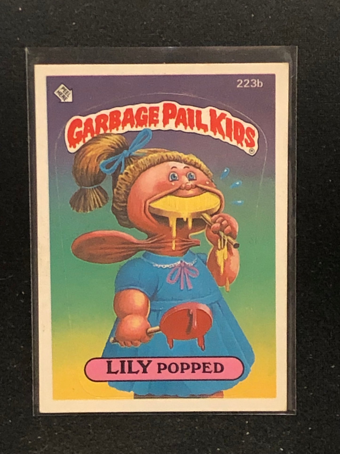 Garbage Pail Kids Original Series 6 (os6) 223b Lily Popped