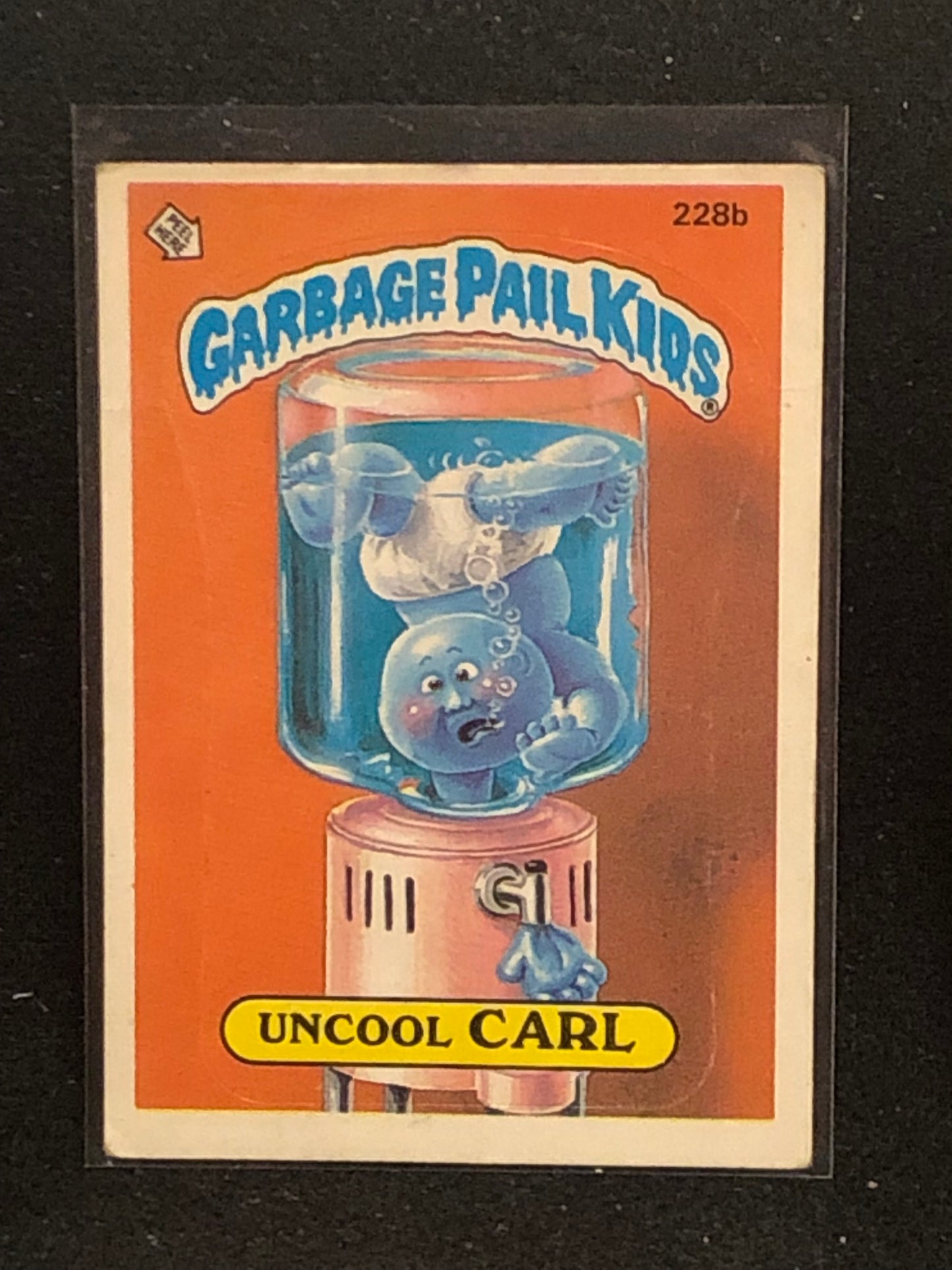 Garbage Pail Kids Original Series 6 (os6) 228b Uncool Carl