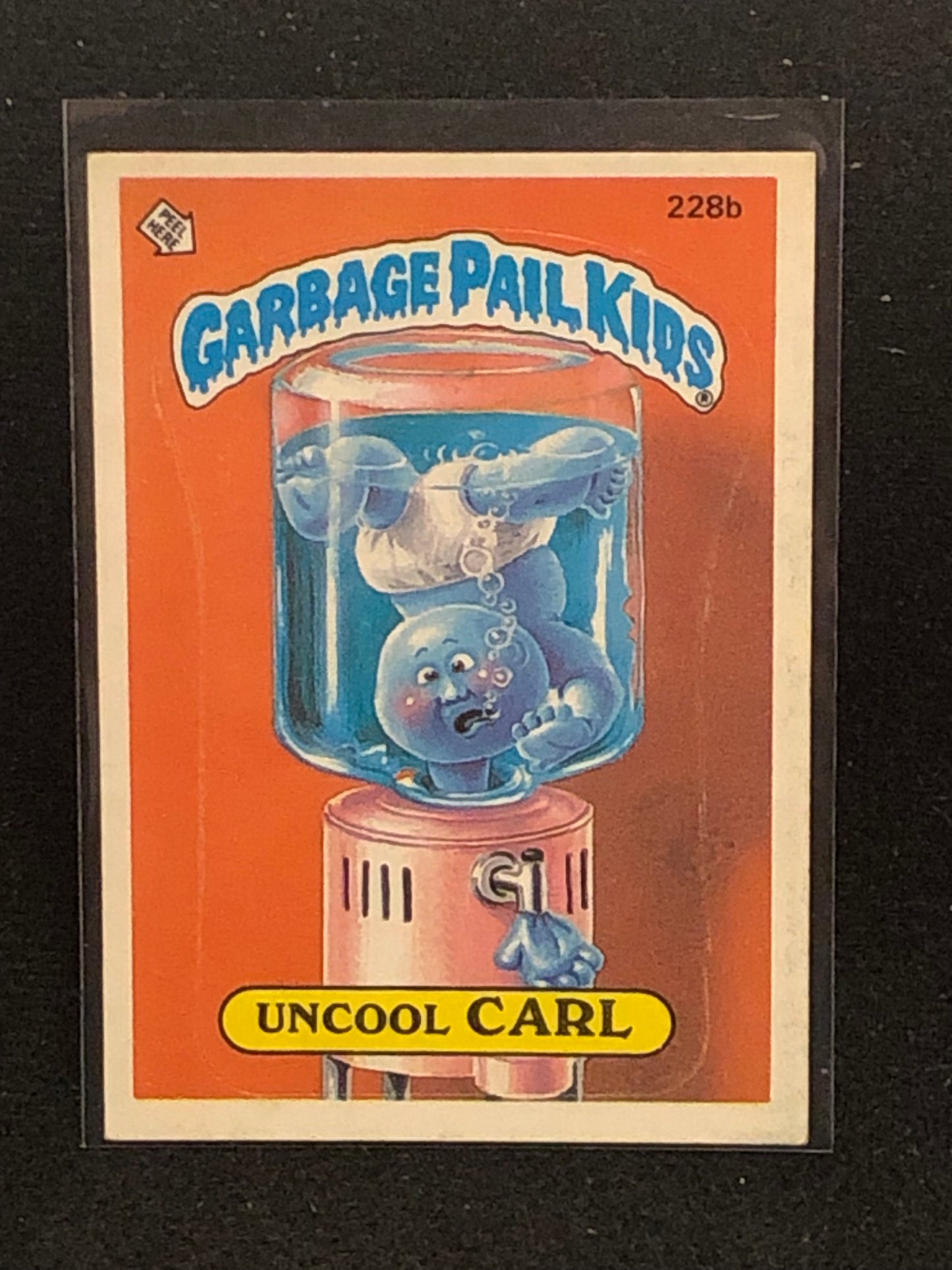 Garbage Pail Kids Original Series 6 (os6) 228b Uncool Carl