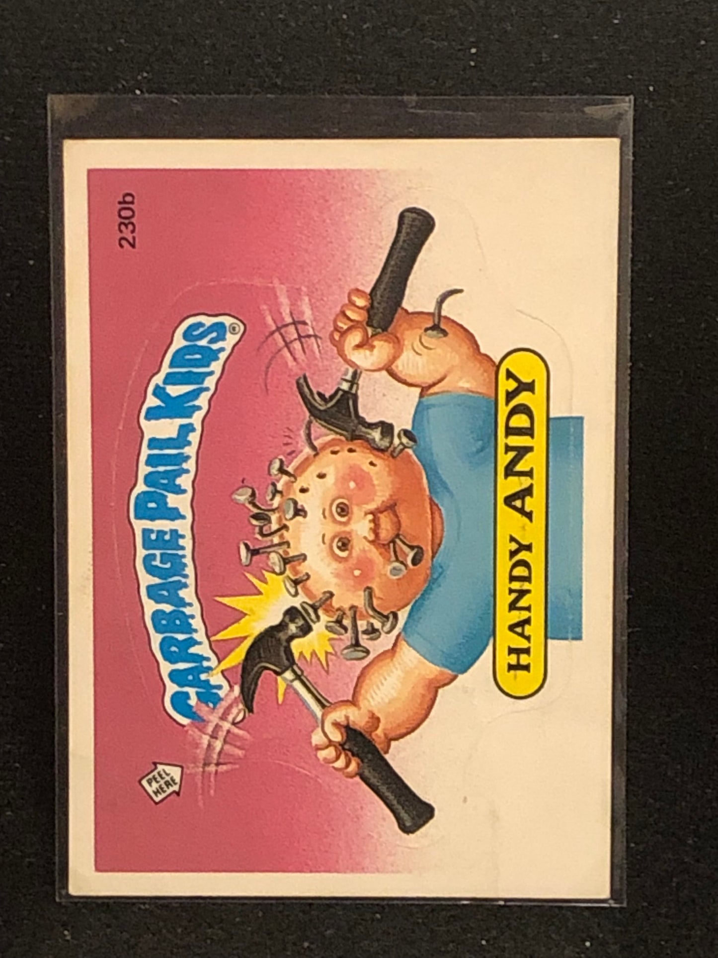 Garbage Pail Kids Original Series 6 (os6) 230b Handy Andy