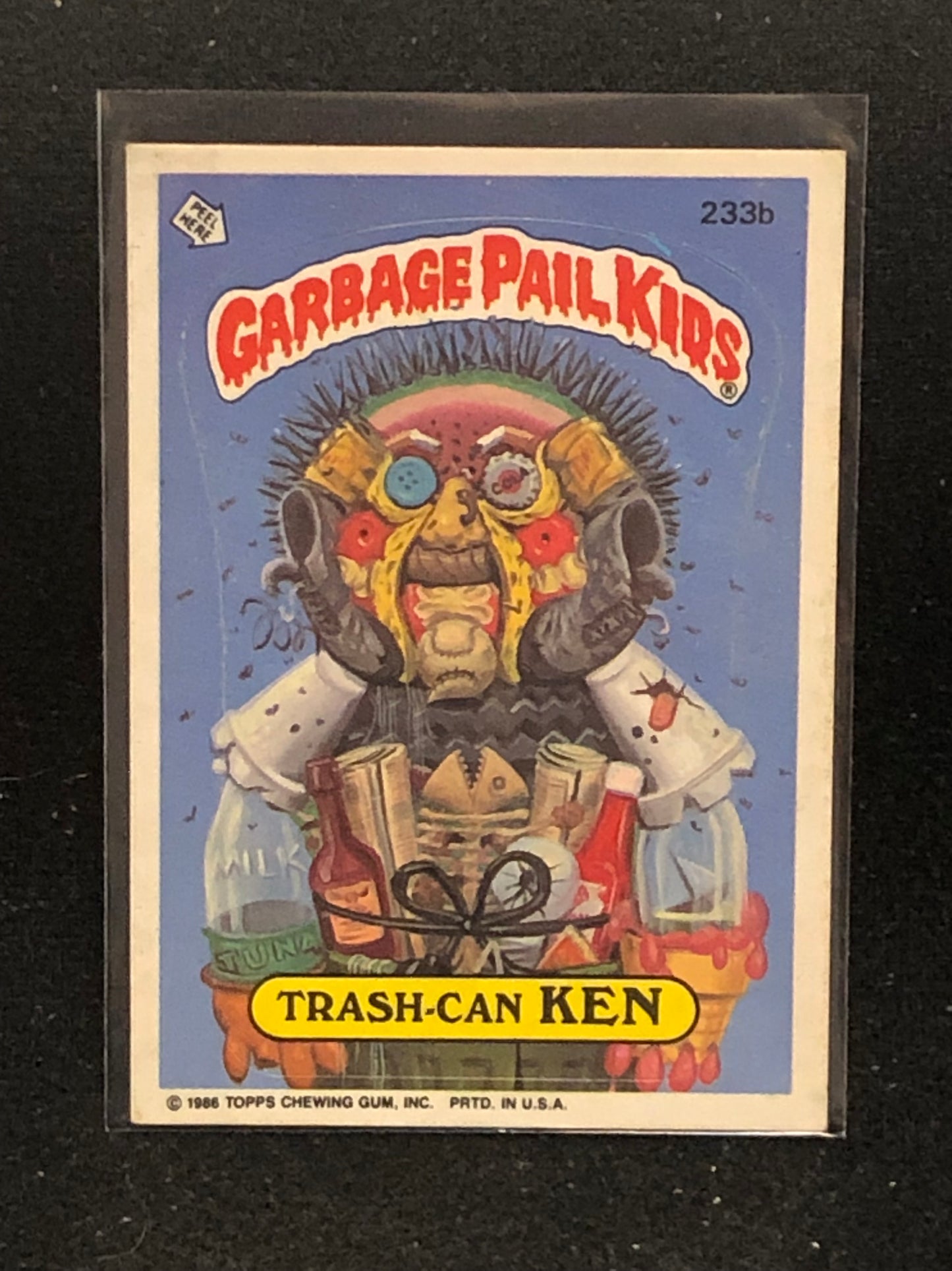 Garbage Pail Kids Original Series 6 (os6) 233b Trash Can Ken