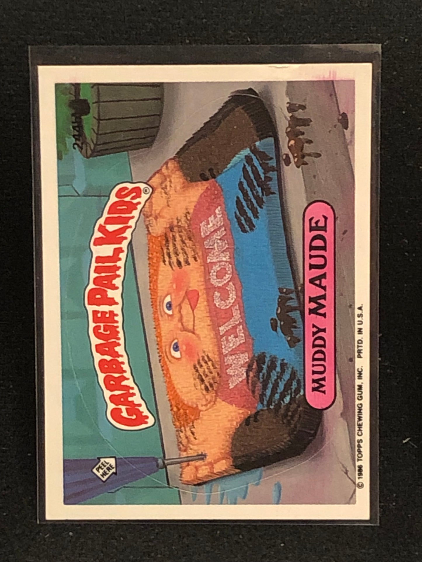 Garbage Pail Kids Original Series 6 (os6) 244b Muddy Maude