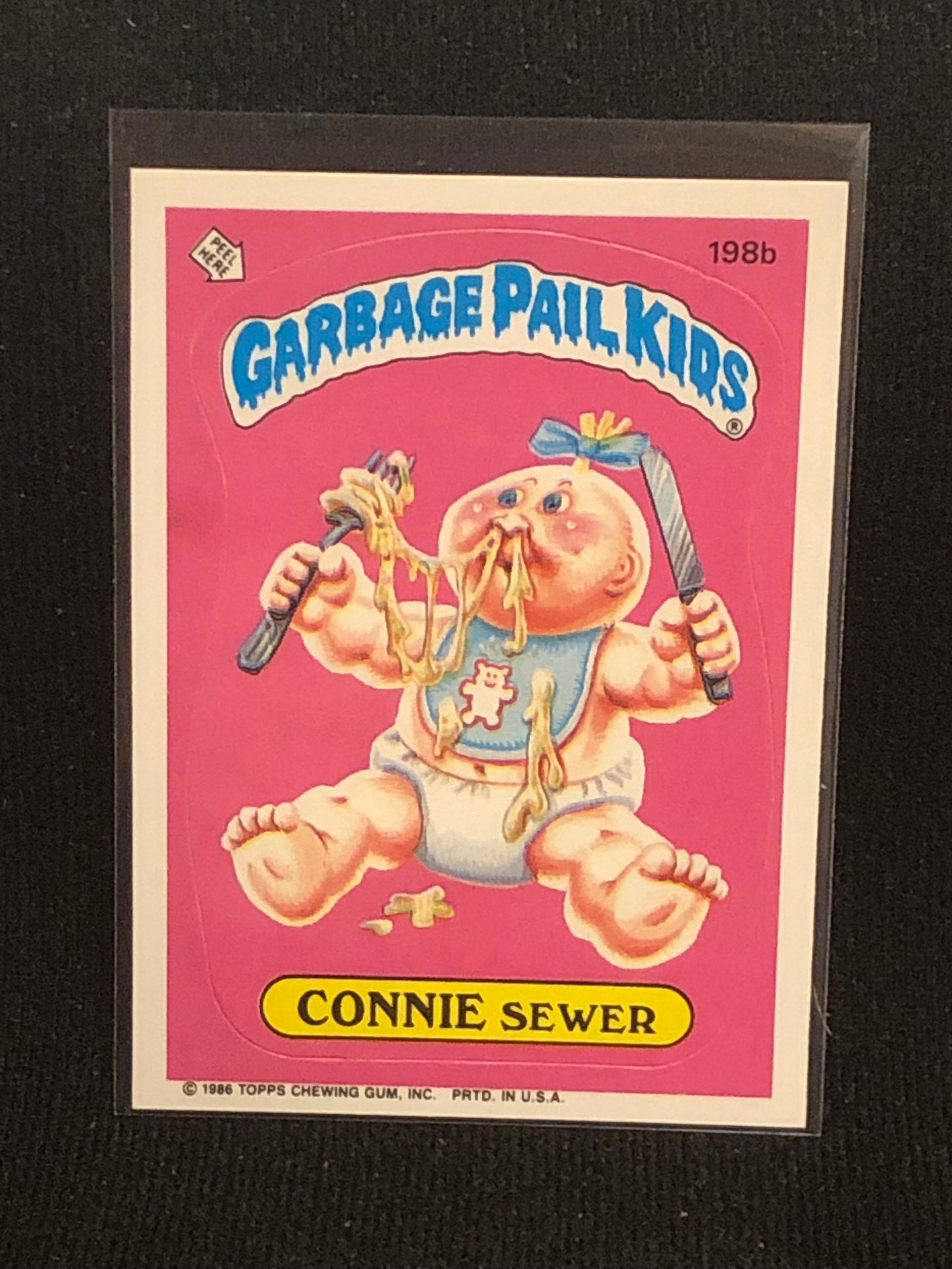 Garbage Pail Kids Original Series 5 (os5) 198b Connie Sewer