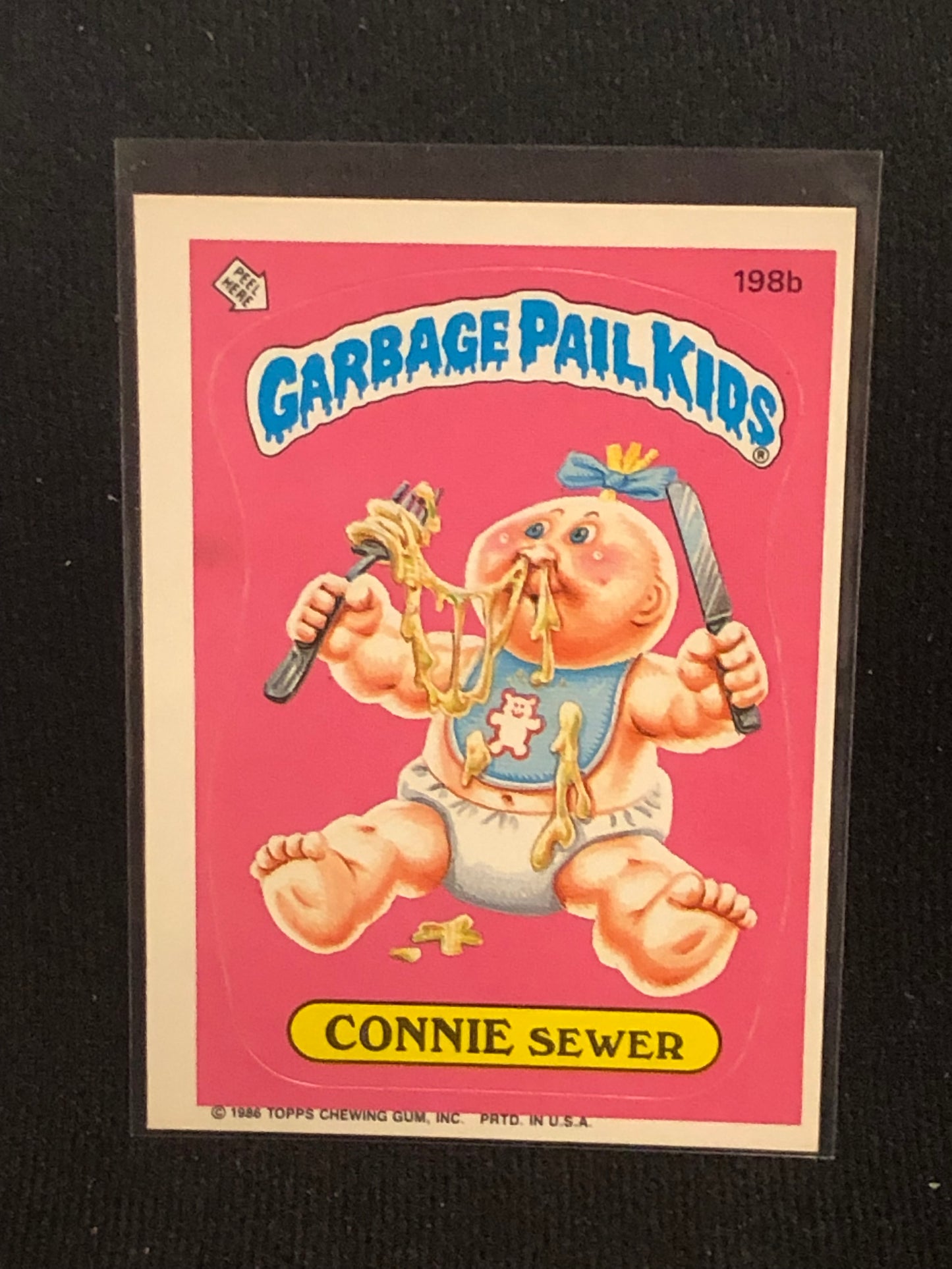 Garbage Pail Kids Original Series 5 (os5) 198b Connie Sewer