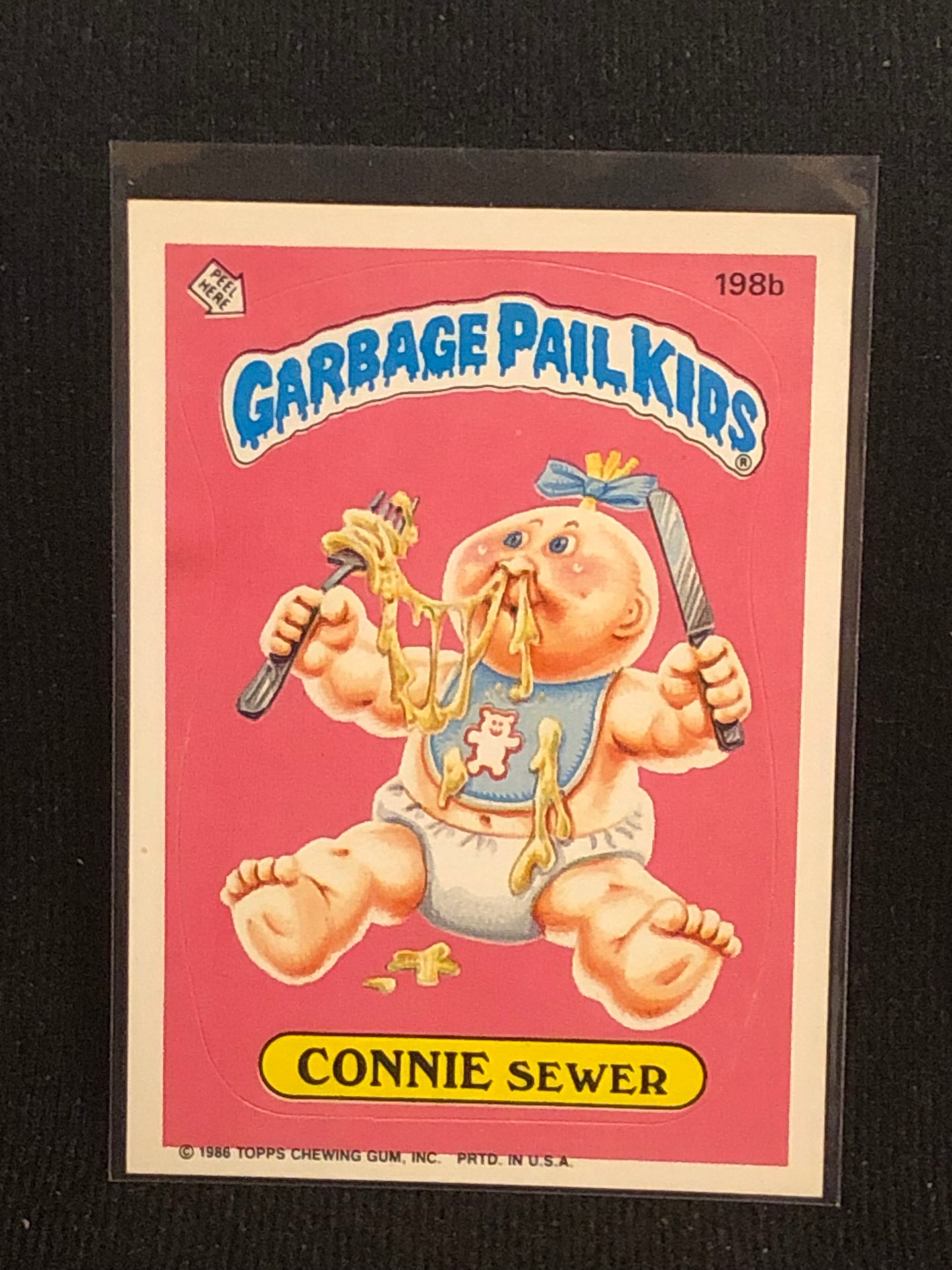 Garbage Pail Kids Original Series 5 (os5) 198b Connie Sewer