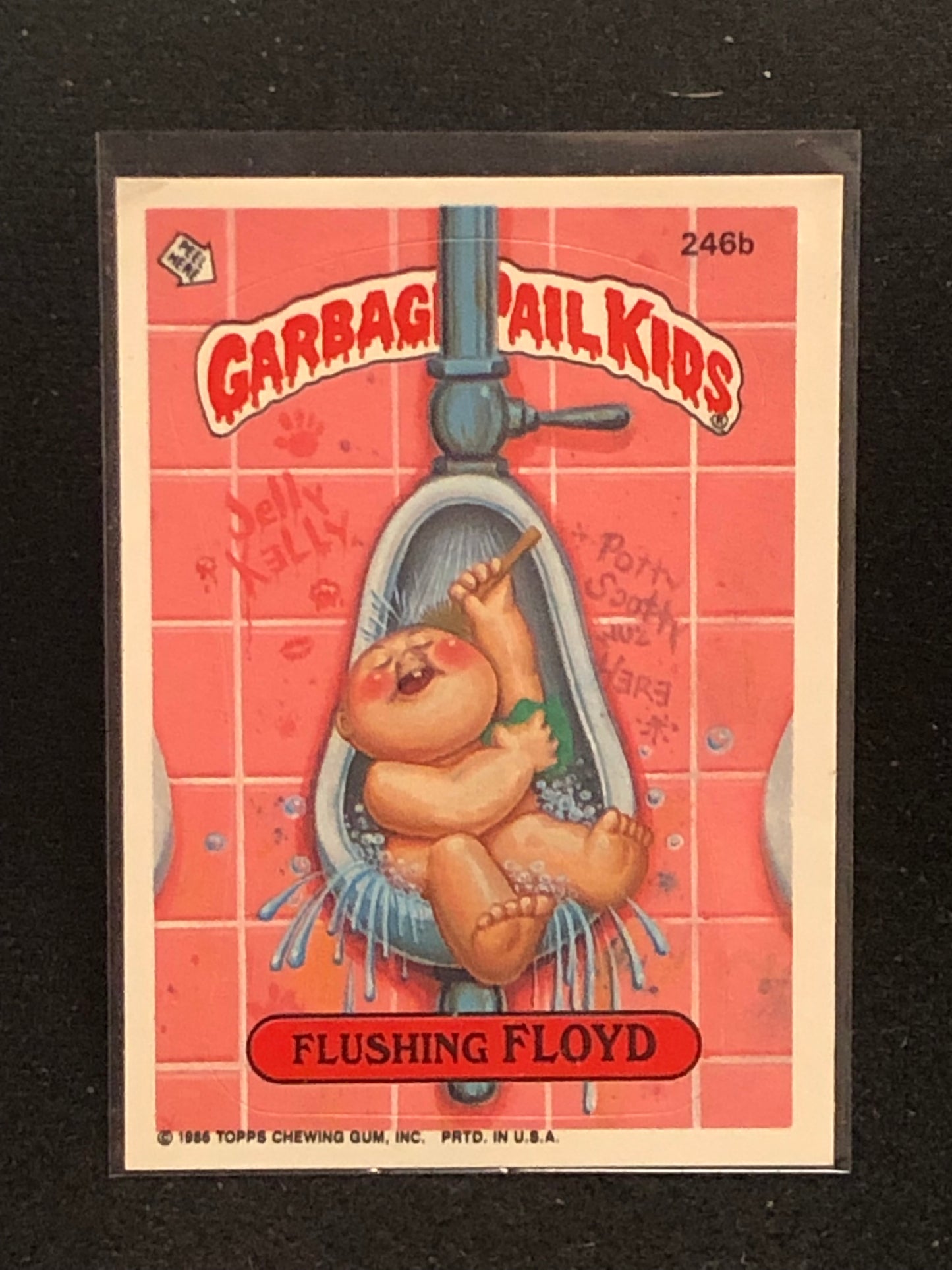 Garbage Pail Kids Original Series 6 (os6) 246b Flushing Floyd