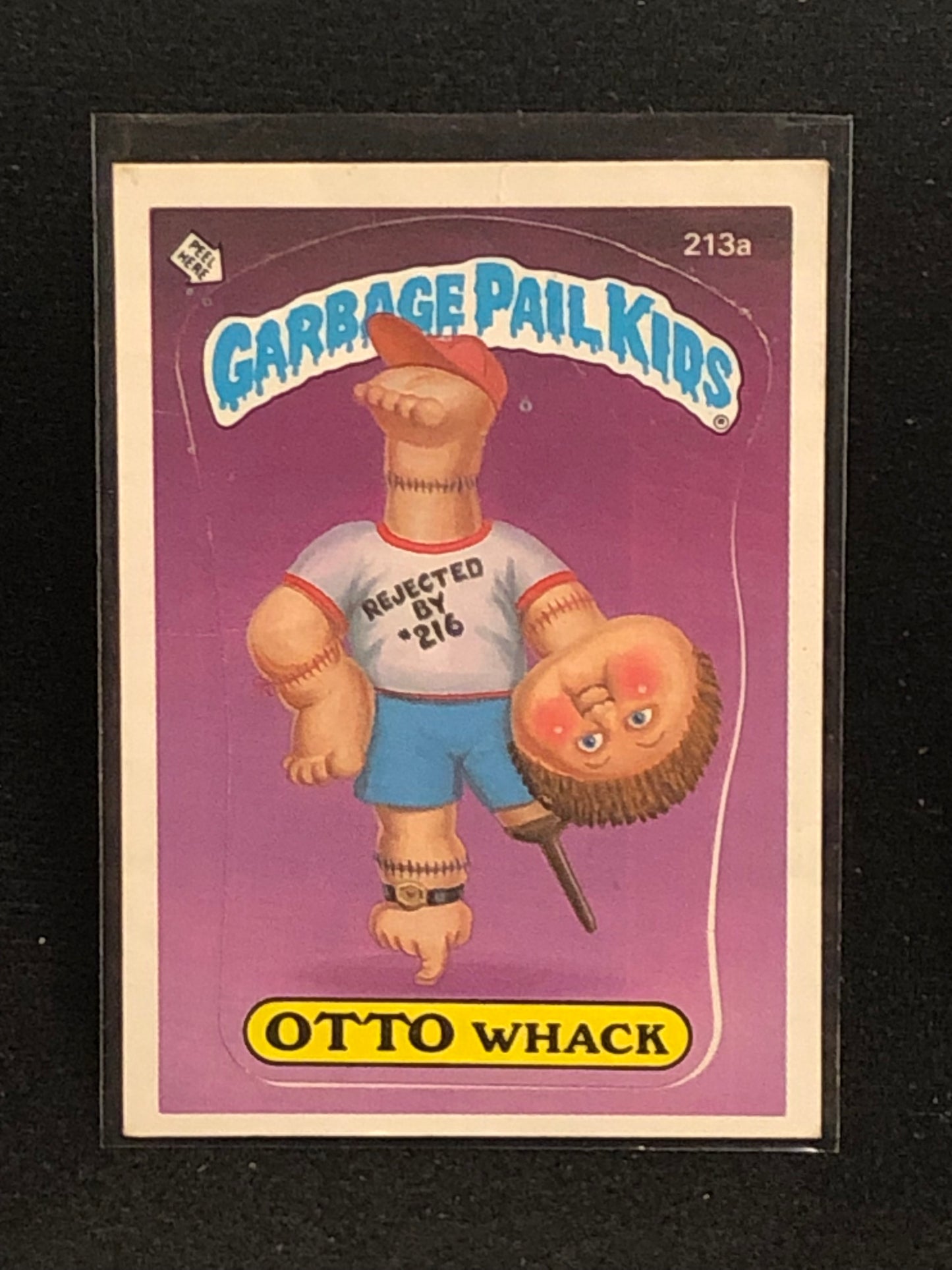 Garbage Pail Kids Original Series 6 (os6) 213a Otto Whack