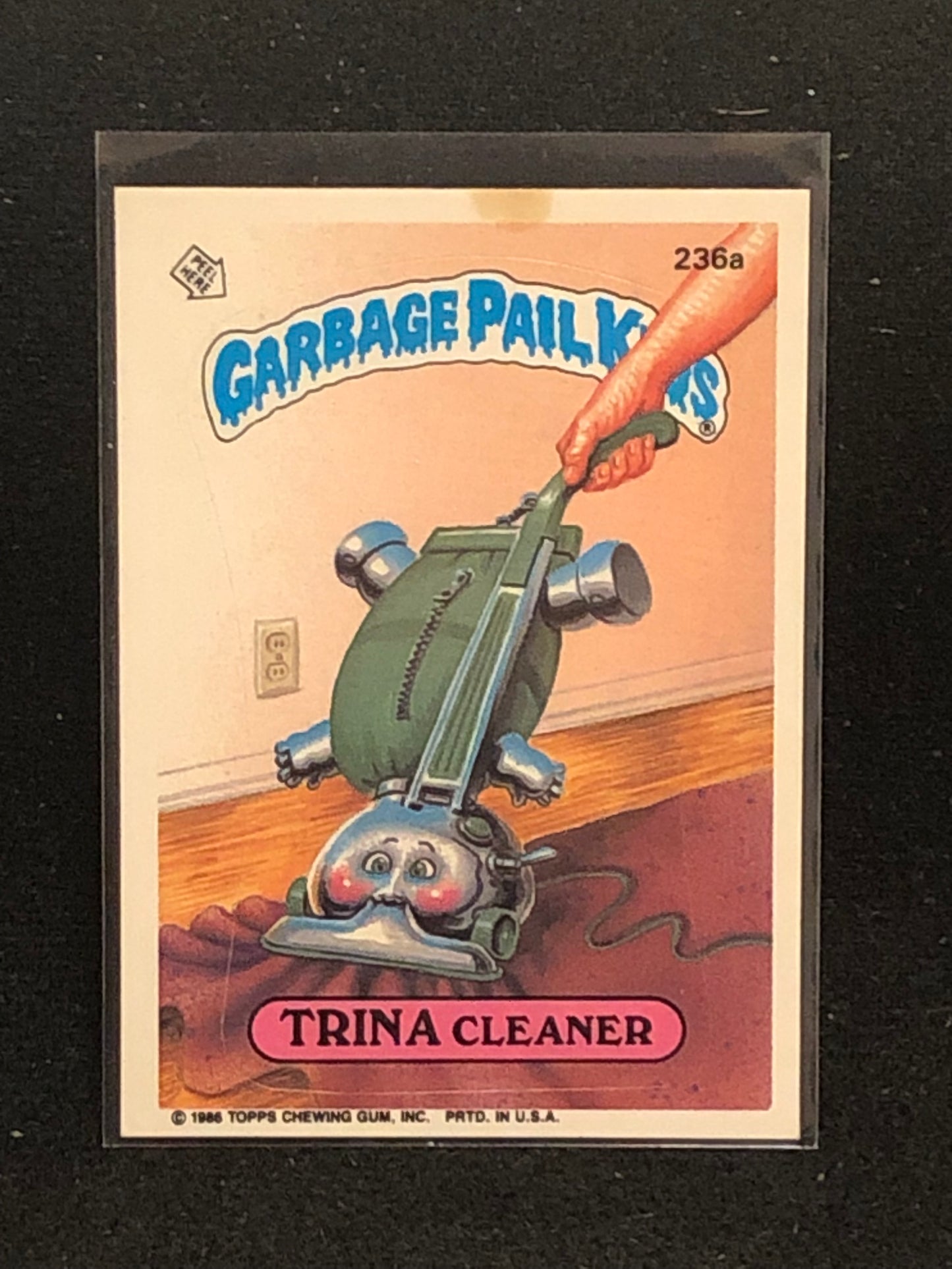 Garbage Pail Kids Original Series 6 (os6) 236a Trina Cleaner