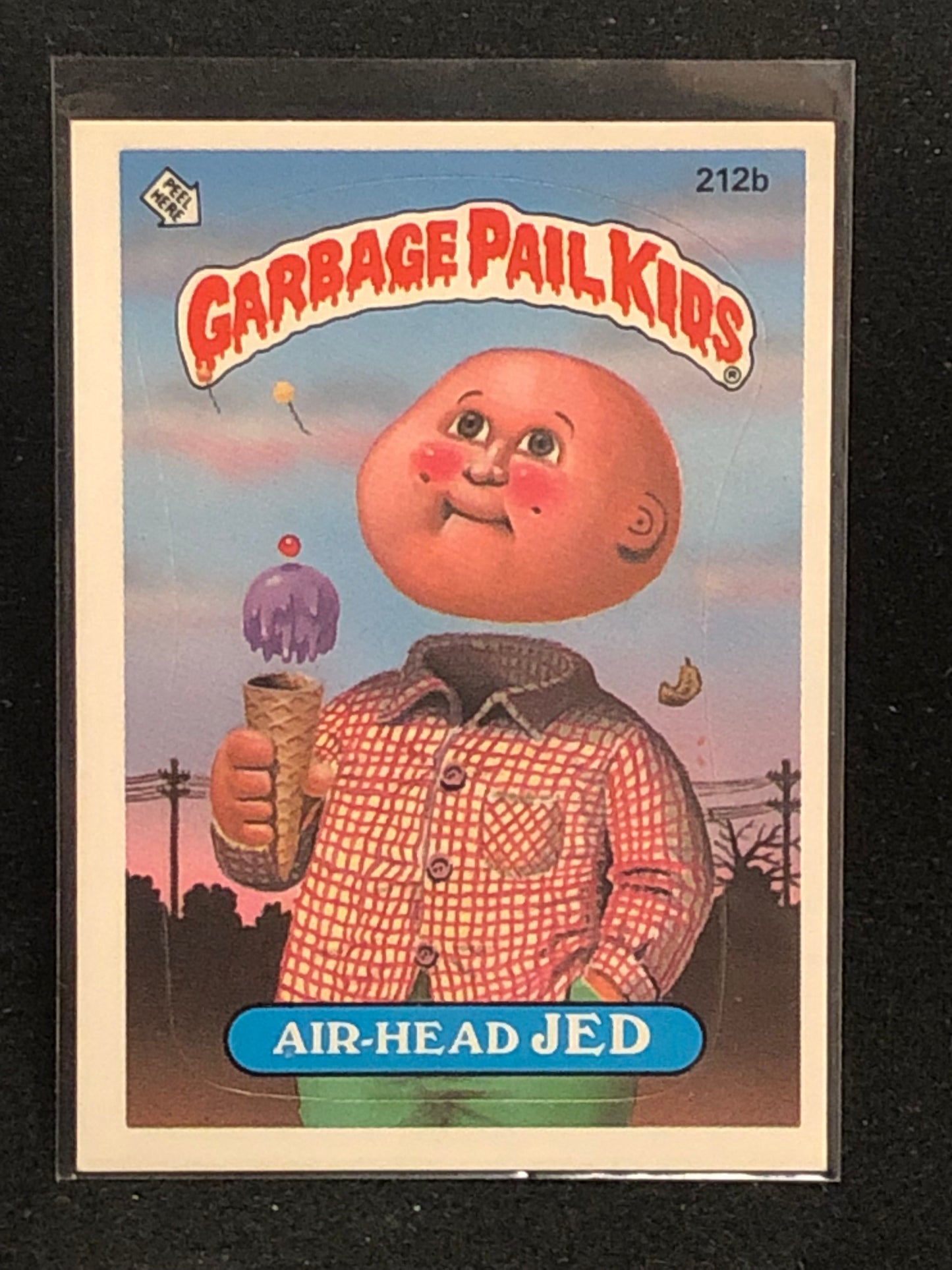 Garbage Pail Kids Original Series 6 (os6) 212b Air Head Jed