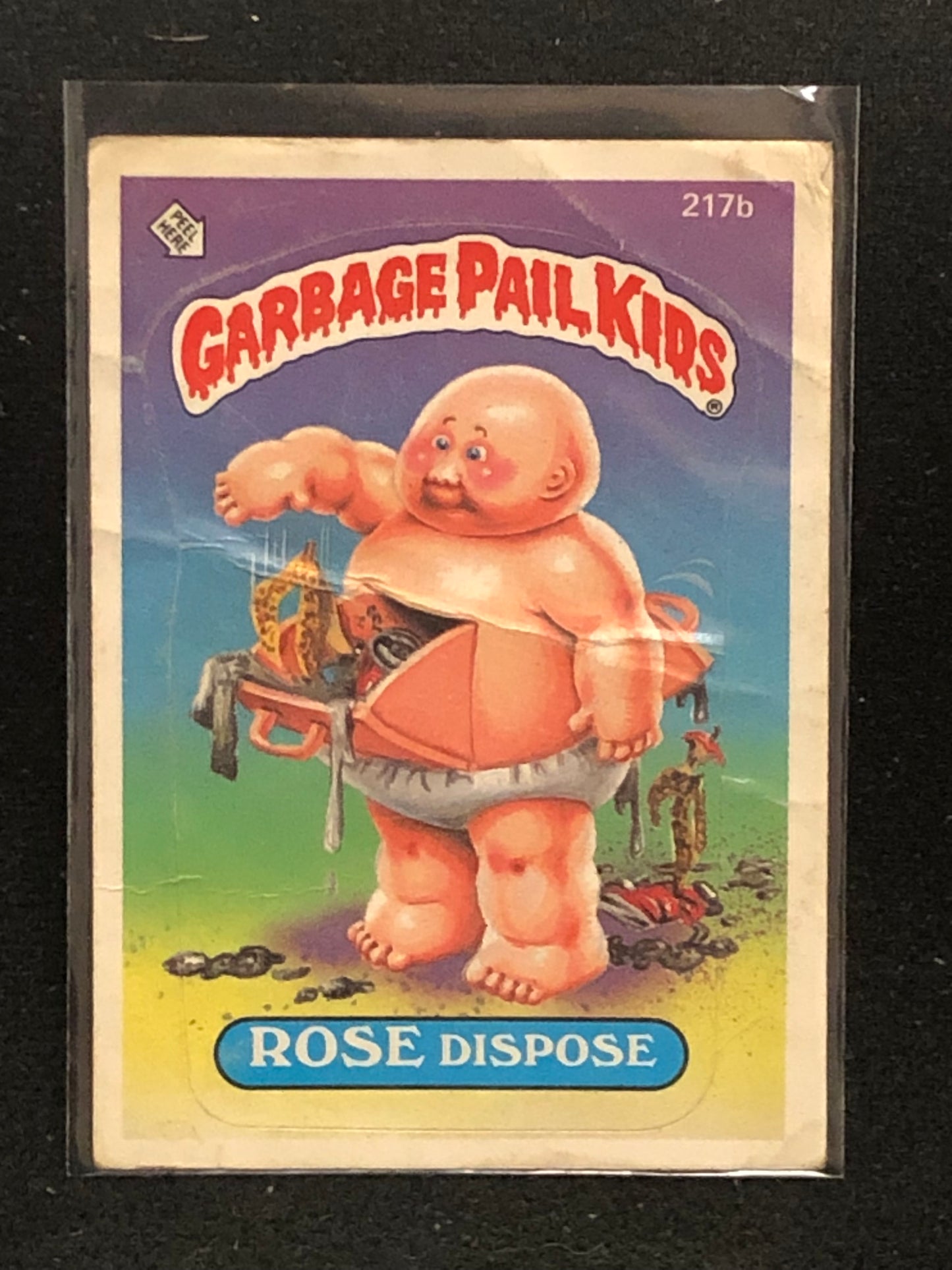 Garbage Pail Kids Original Series 6 (os6) 217b Rose Dispose