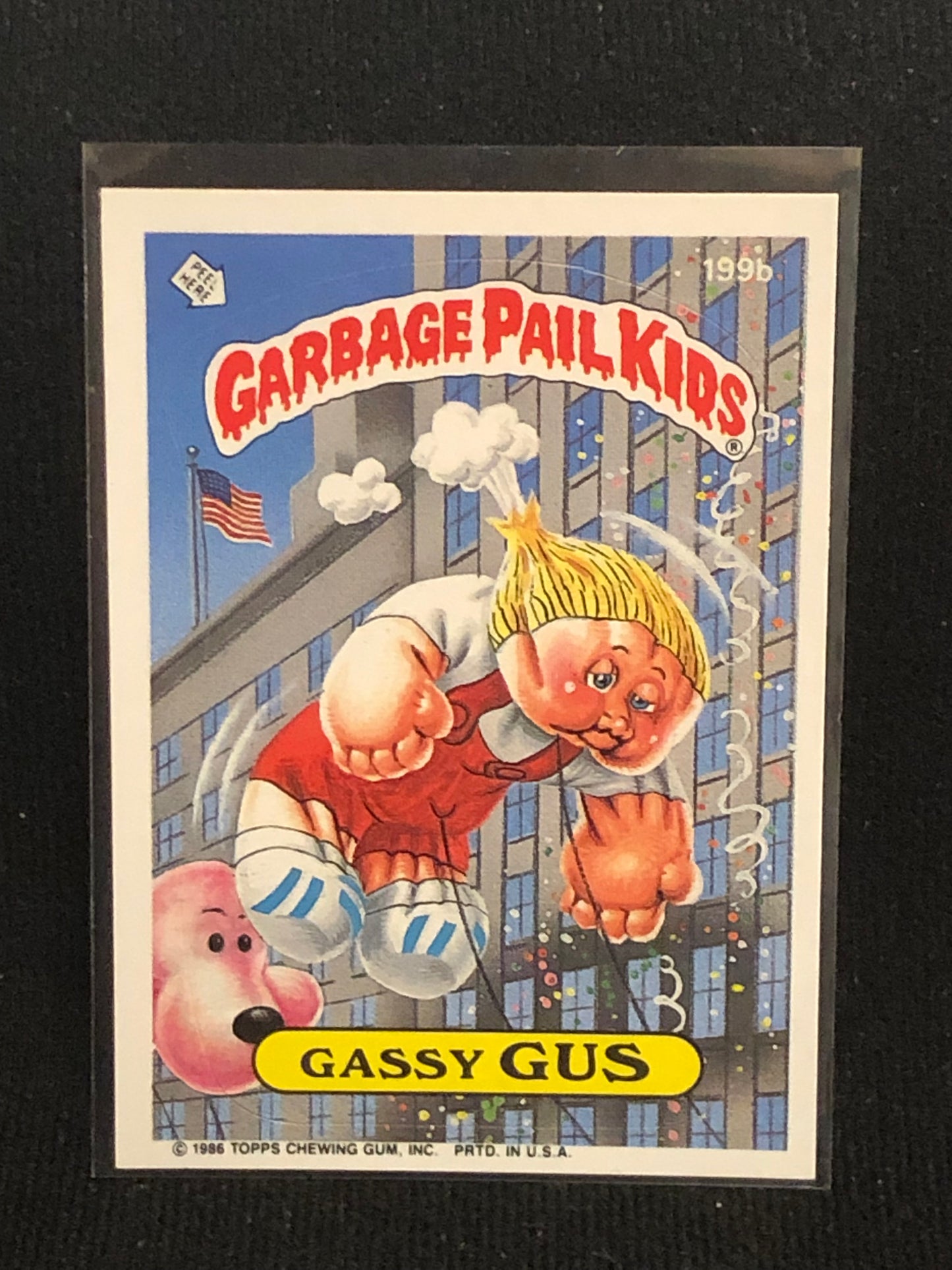 Garbage Pail Kids Original Series 5 (os5) 199b Gassy Gus