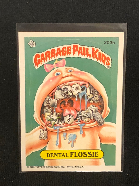 Garbage Pail Kids Original Series 5 (os5) 203b Dental Flossie