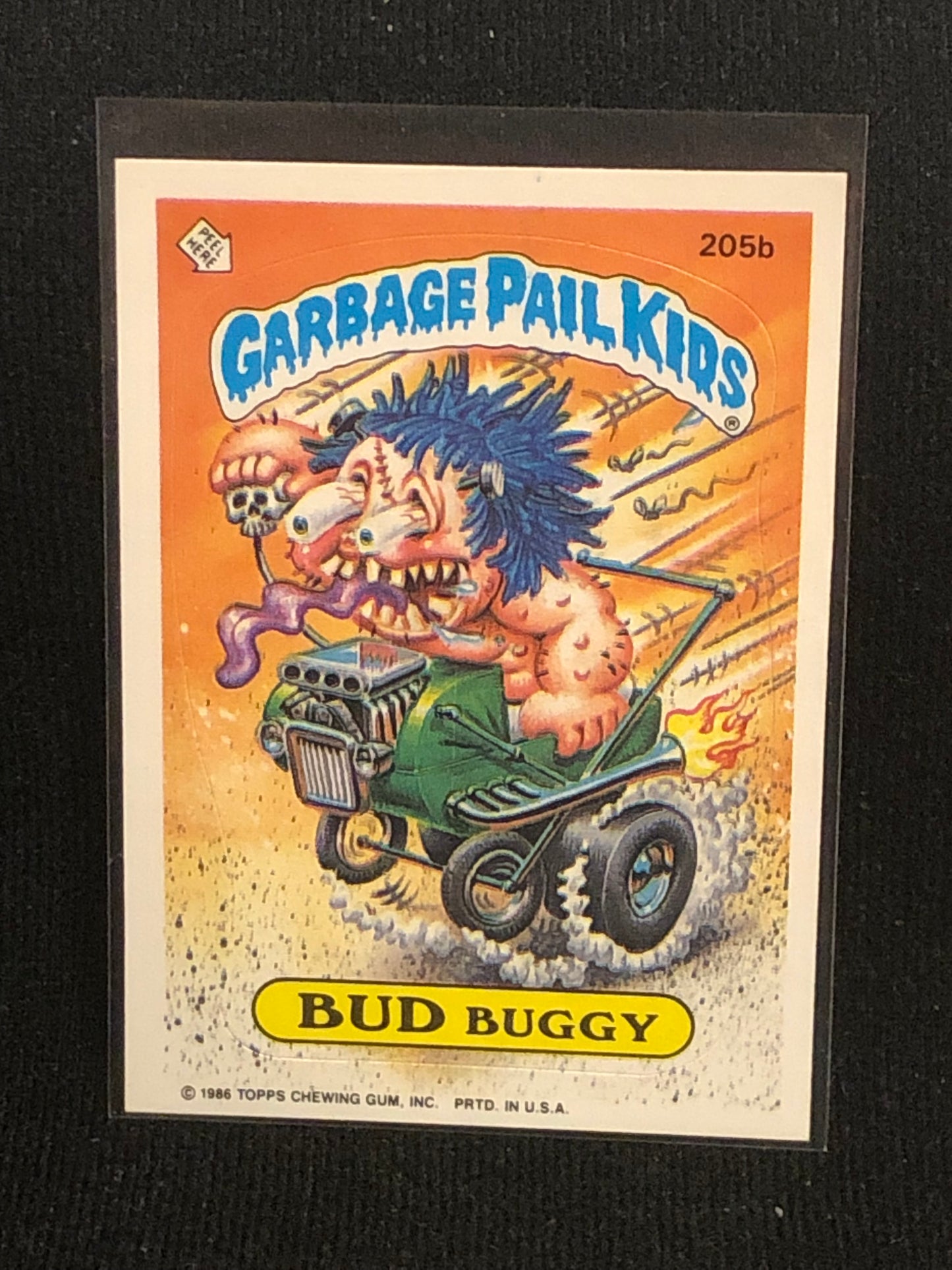 Garbage Pail Kids Original Series 5 (os5) 205b Bud Buggy