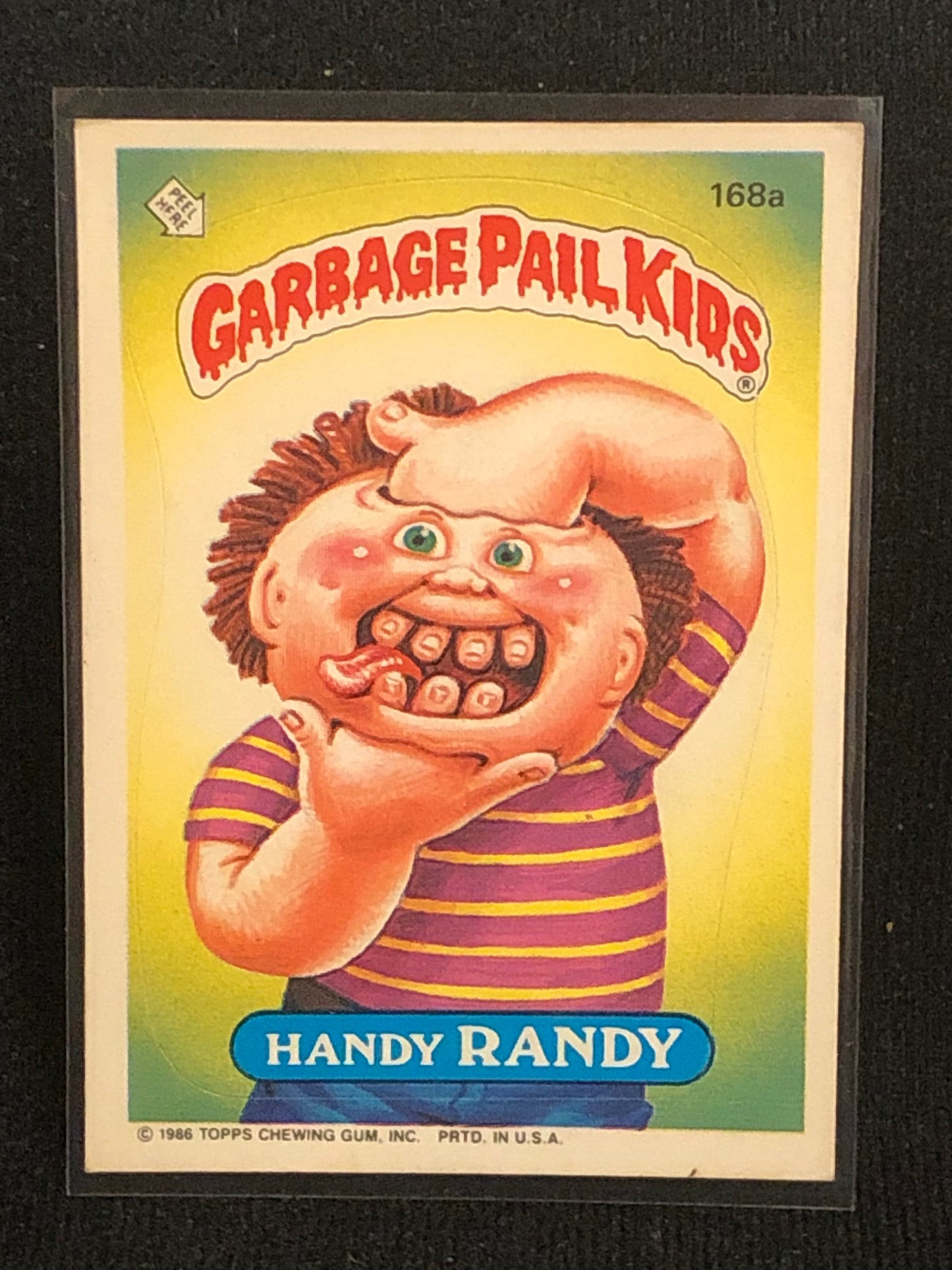 Garbage Pail Kids Original Series 5 (os5) 168a Handy Randy