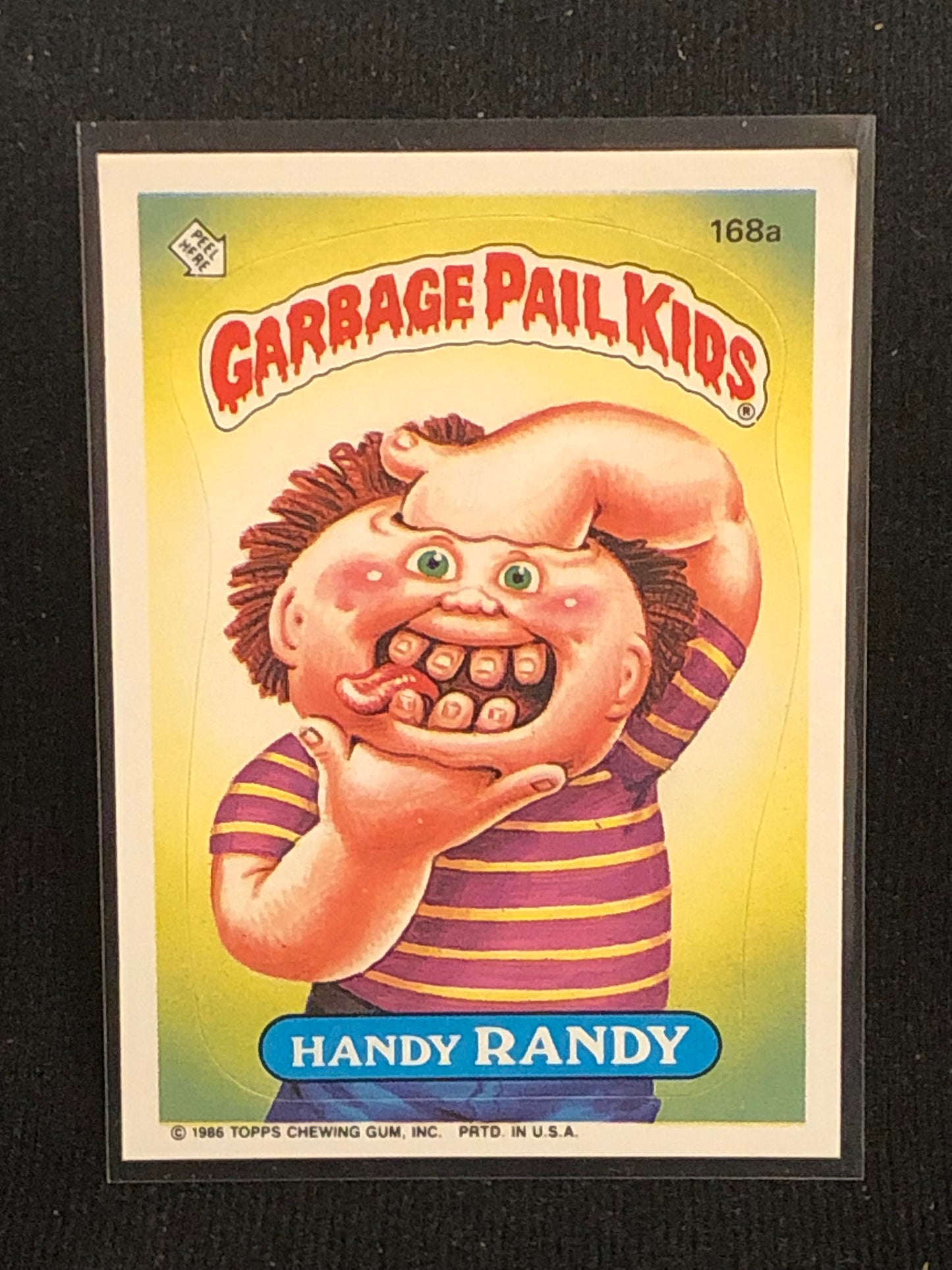 Garbage Pail Kids Original Series 5 (os5) 168a Handy Randy