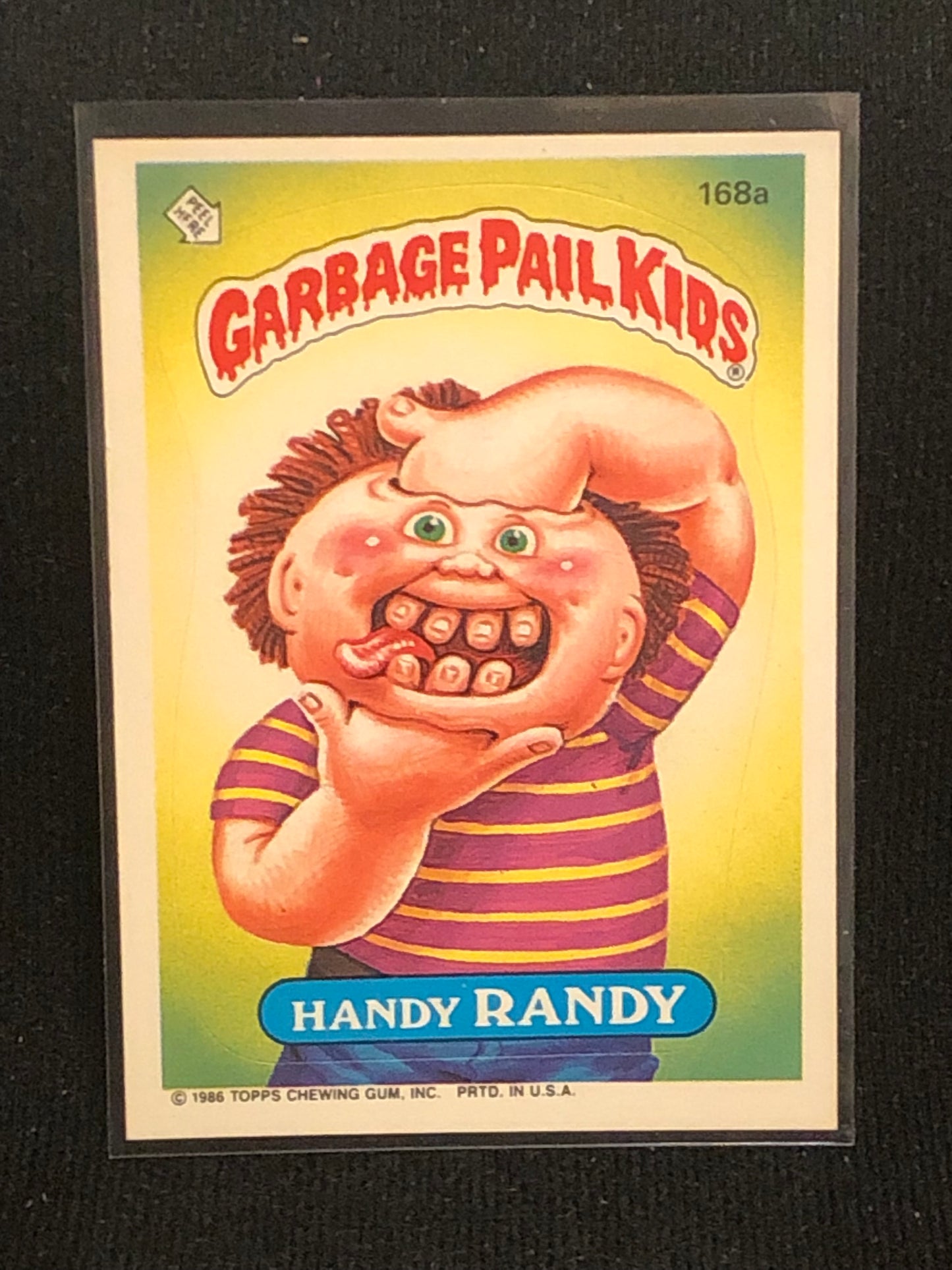 Garbage Pail Kids Original Series 5 (os5) 168a Handy Randy