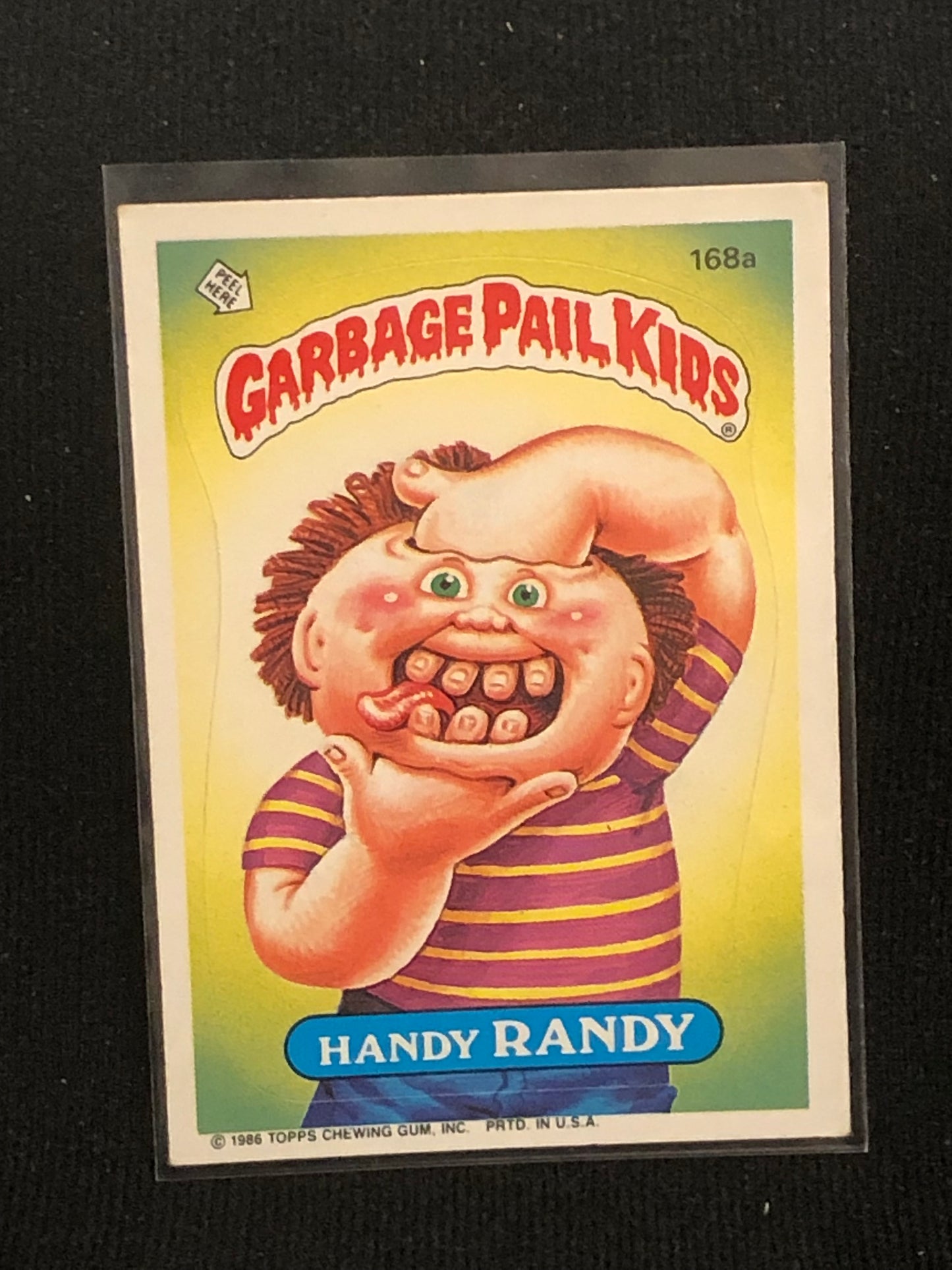 Garbage Pail Kids Original Series 5 (os5) 168a Handy Randy