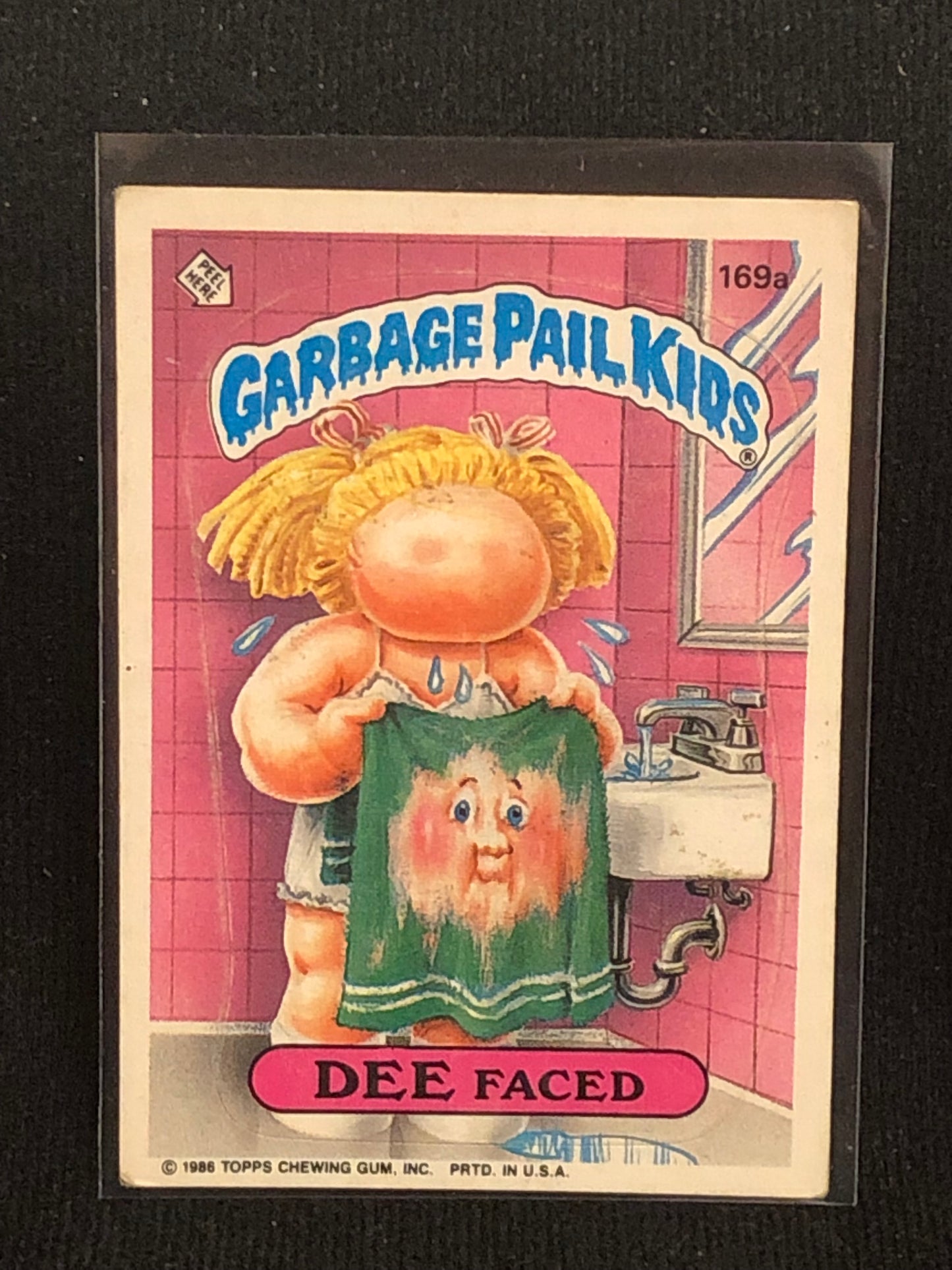 Garbage Pail Kids Original Series 5 (os5) 169a Dee Faced