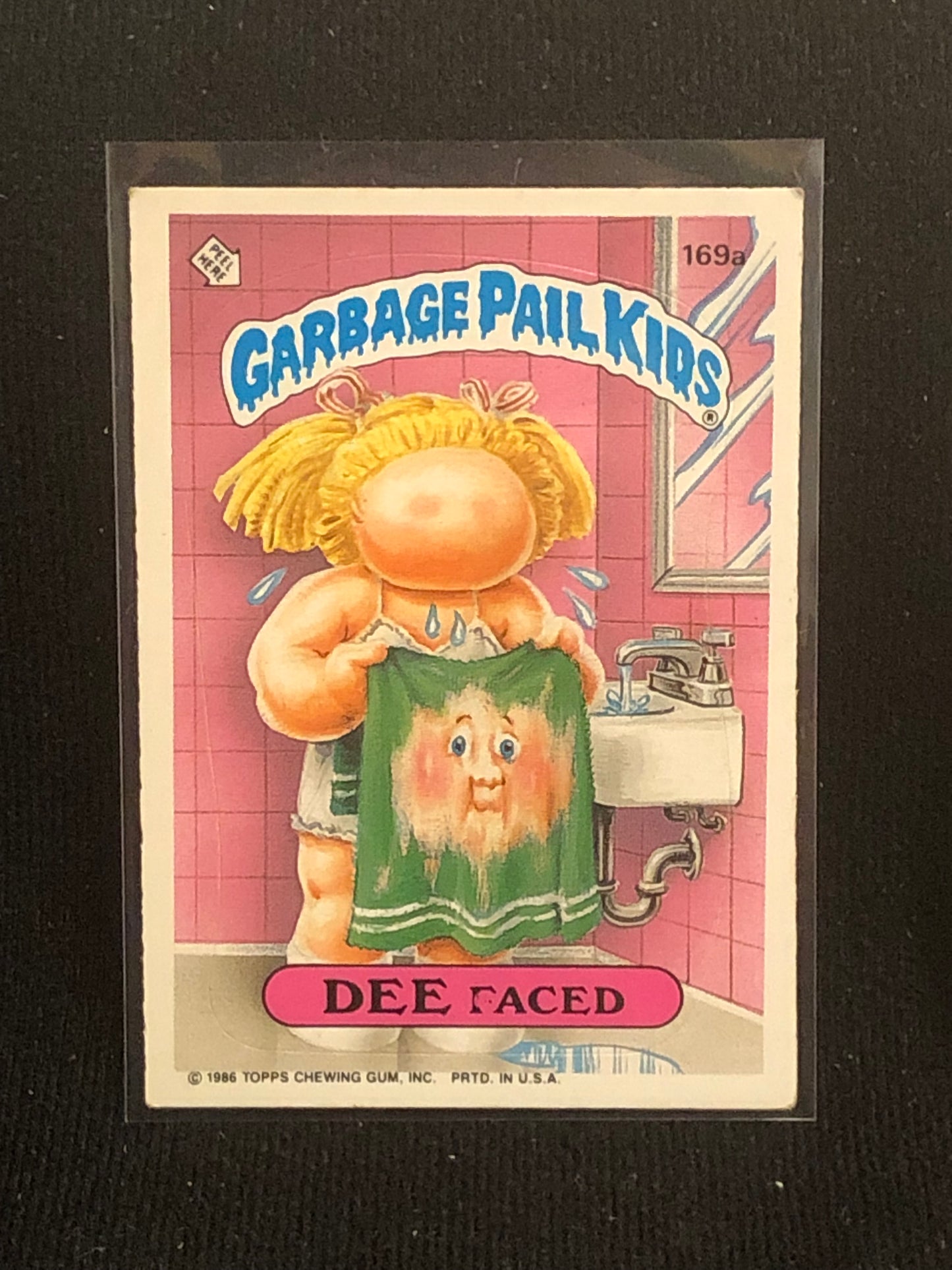 Garbage Pail Kids Original Series 5 (os5) 169a Dee Faced