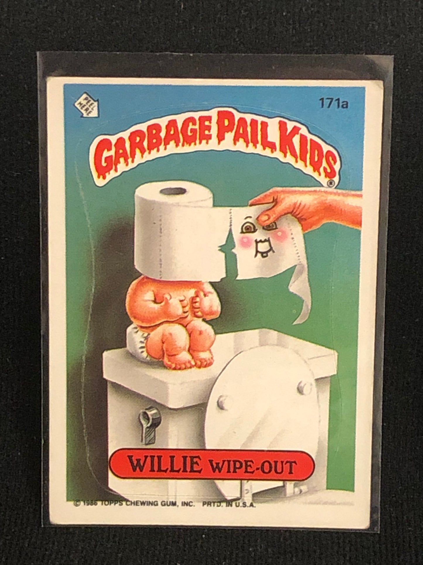 Garbage Pail Kids Original Series 5 (os5) 171a Willie Wipe Out