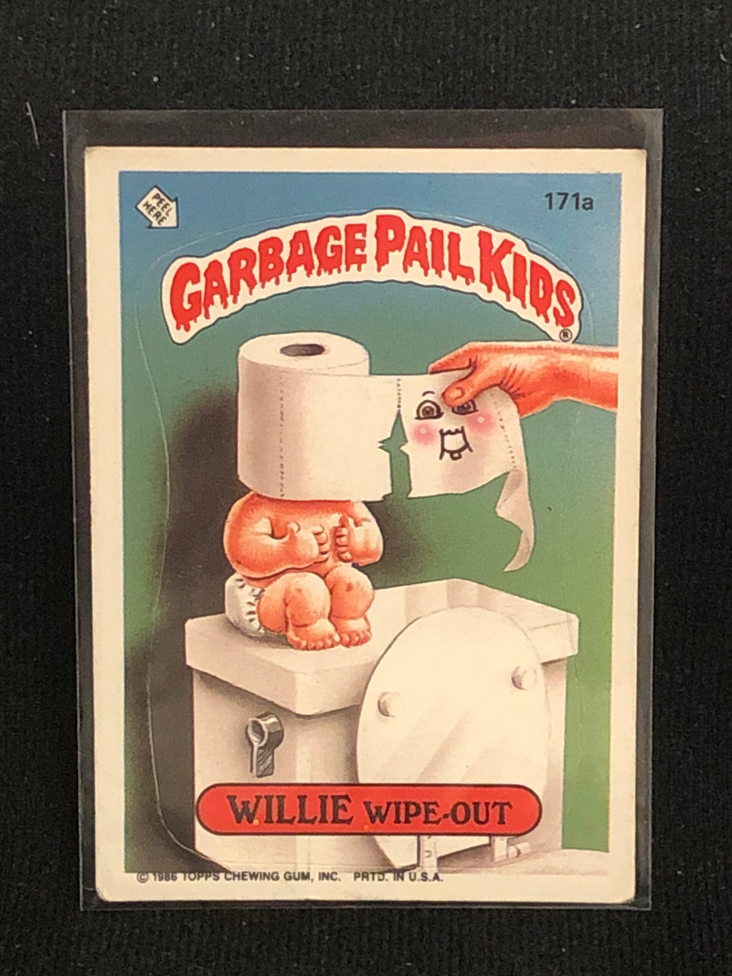 Garbage Pail Kids Original Series 5 (os5) 171a Willie Wipe Out