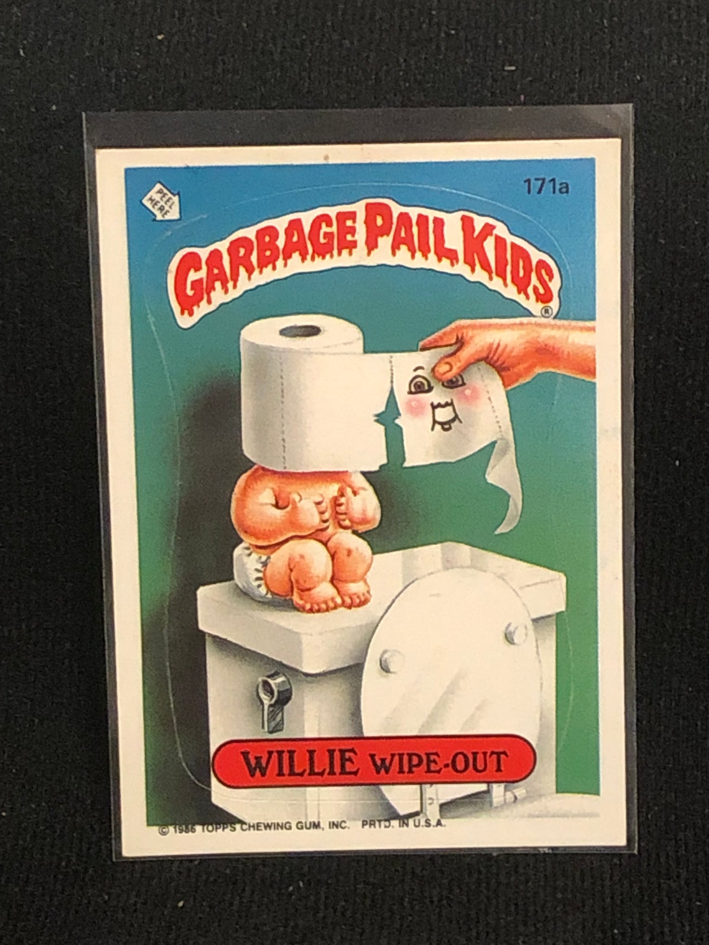 Garbage Pail Kids Original Series 5 (os5) 171a Willie Wipe Out